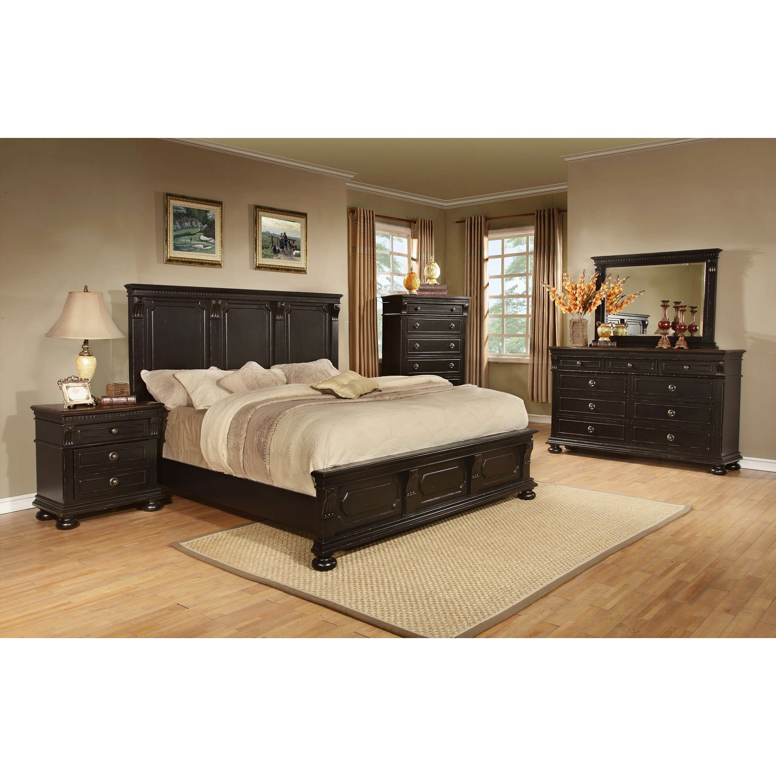 Avalon Furniture Rivington Hall Panel Customizable Bedroom Set ...