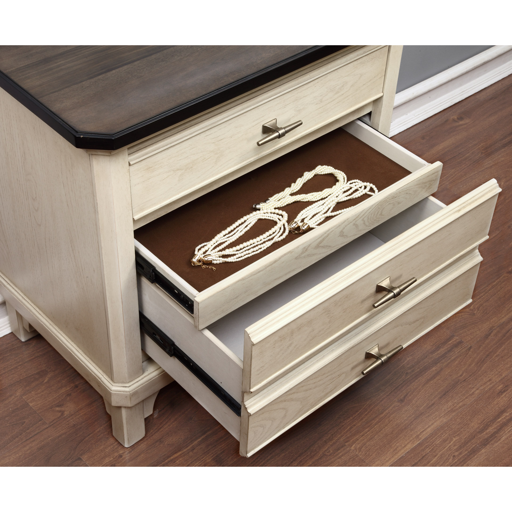 Avalon Furniture Mystic Cay 3 Drawer Nightstand & Reviews Wayfair
