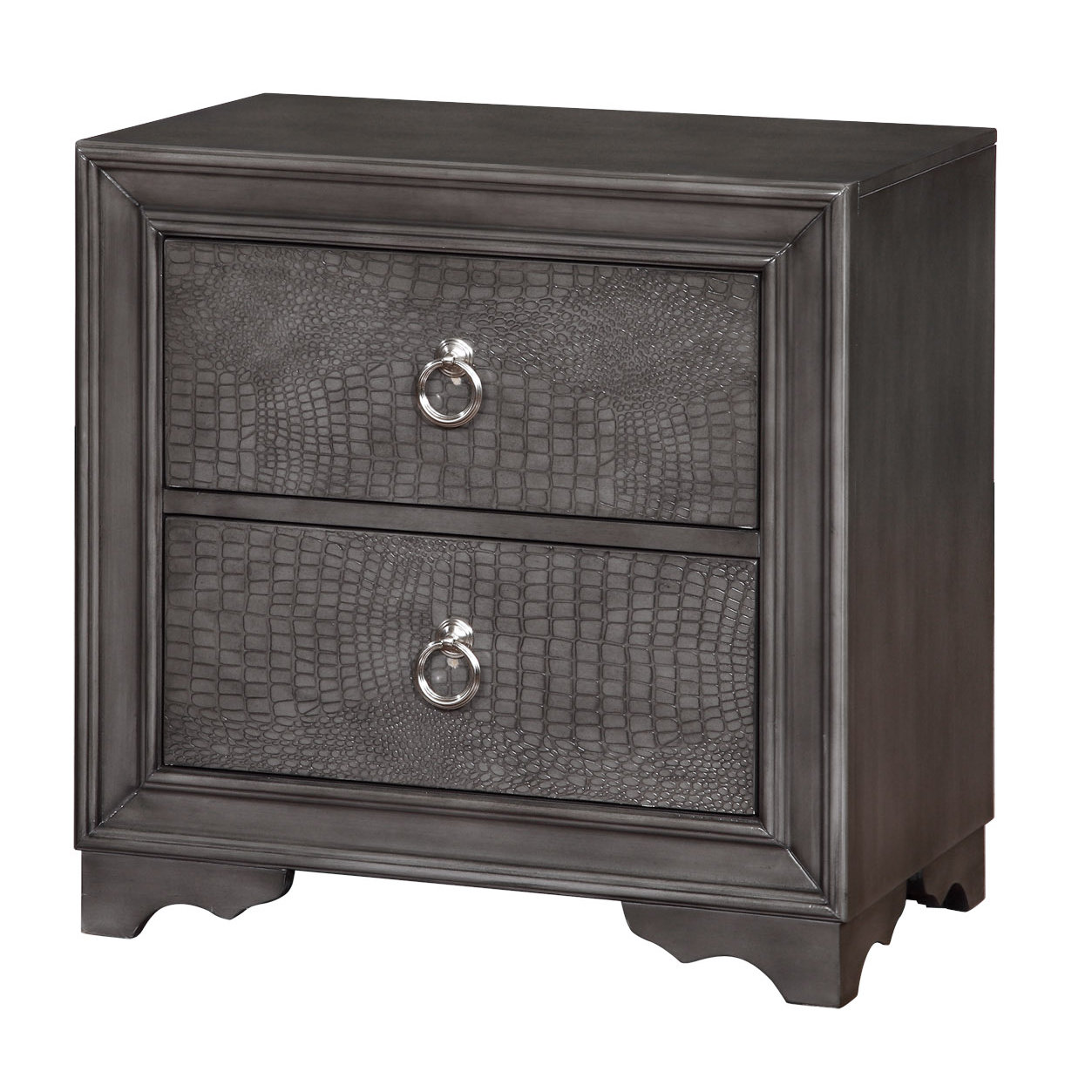 Avalon Furniture Glam Style 2 Drawer Nightstand & Reviews Wayfair
