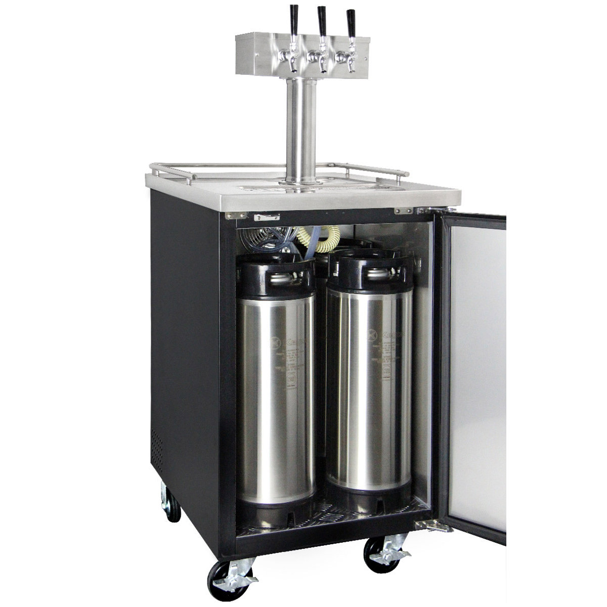 Kegco Triple Tap Freestanding Beer Dispenser Wayfair