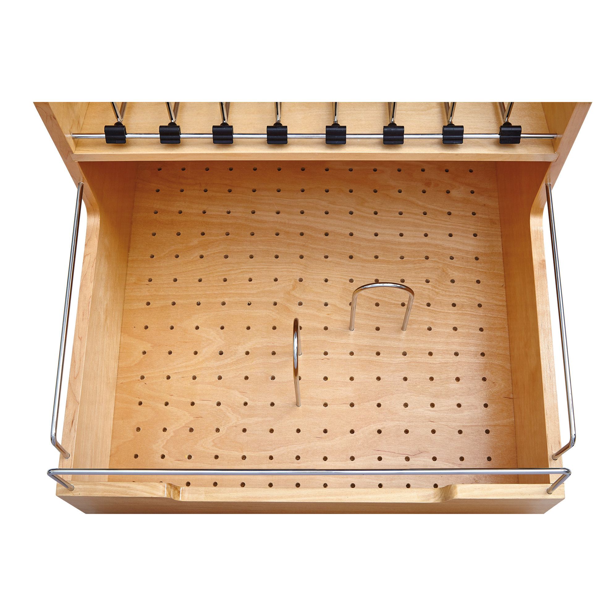 RevAShelf Wood Food Storage Container Organizer for Base