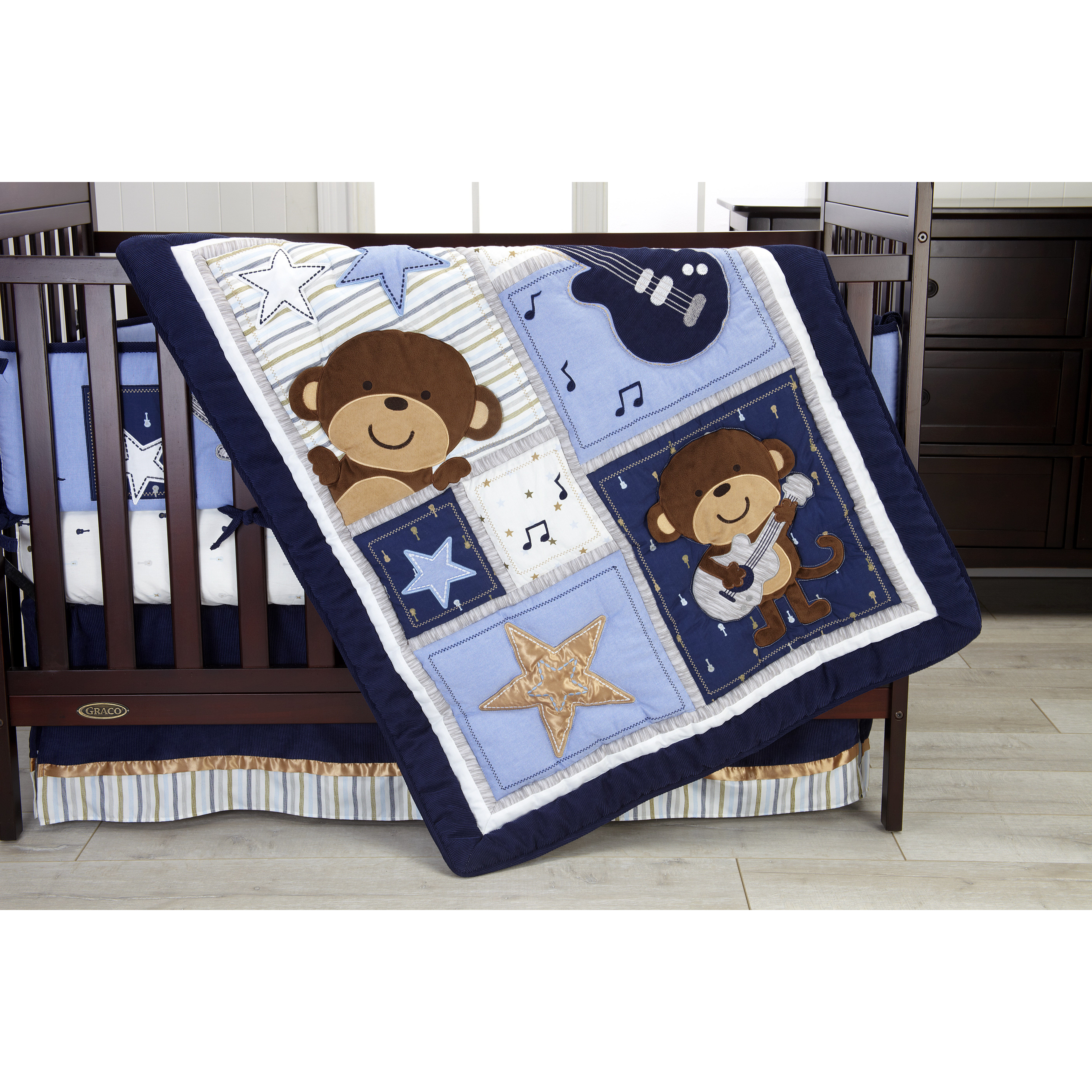 Carter's Monkey 4 Piece Crib Bedding Set & Reviews Wayfair
