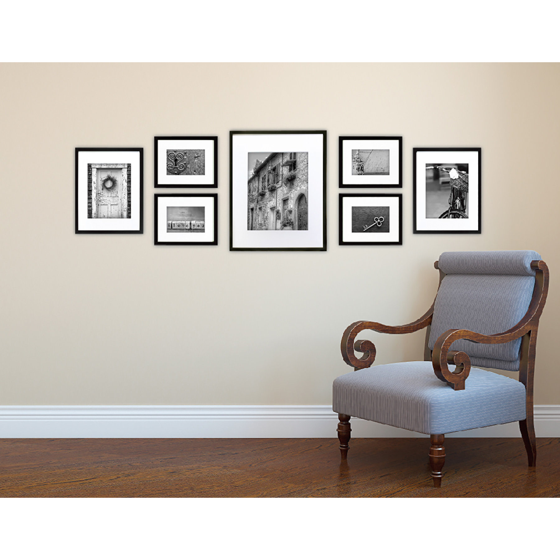 NielsenBainbridge 7 Piece Wood Matted Picture Frame Set & Reviews Wayfair