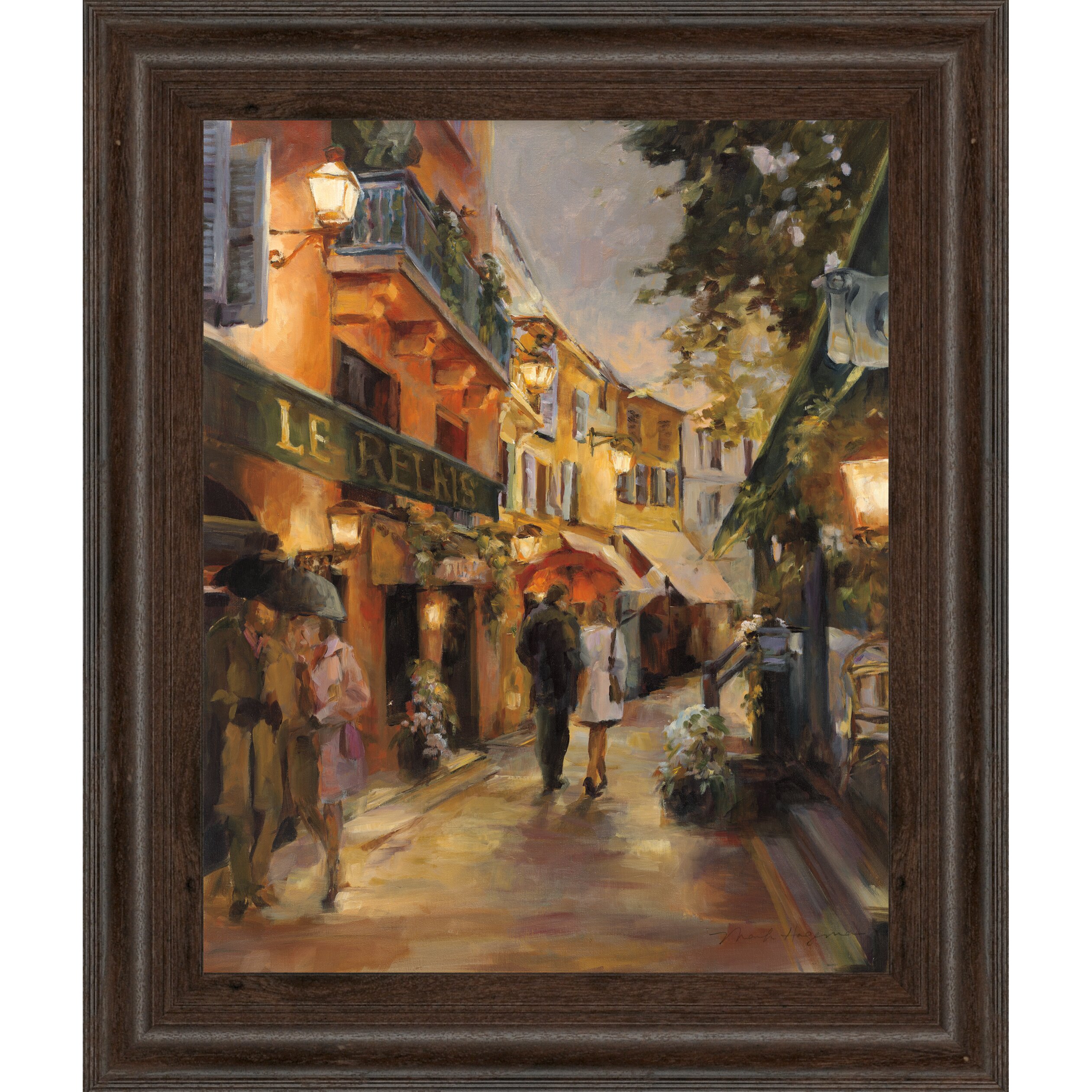 ClassyArtWholesalers Evening in Paris by Marilyn Hageman Framed ...