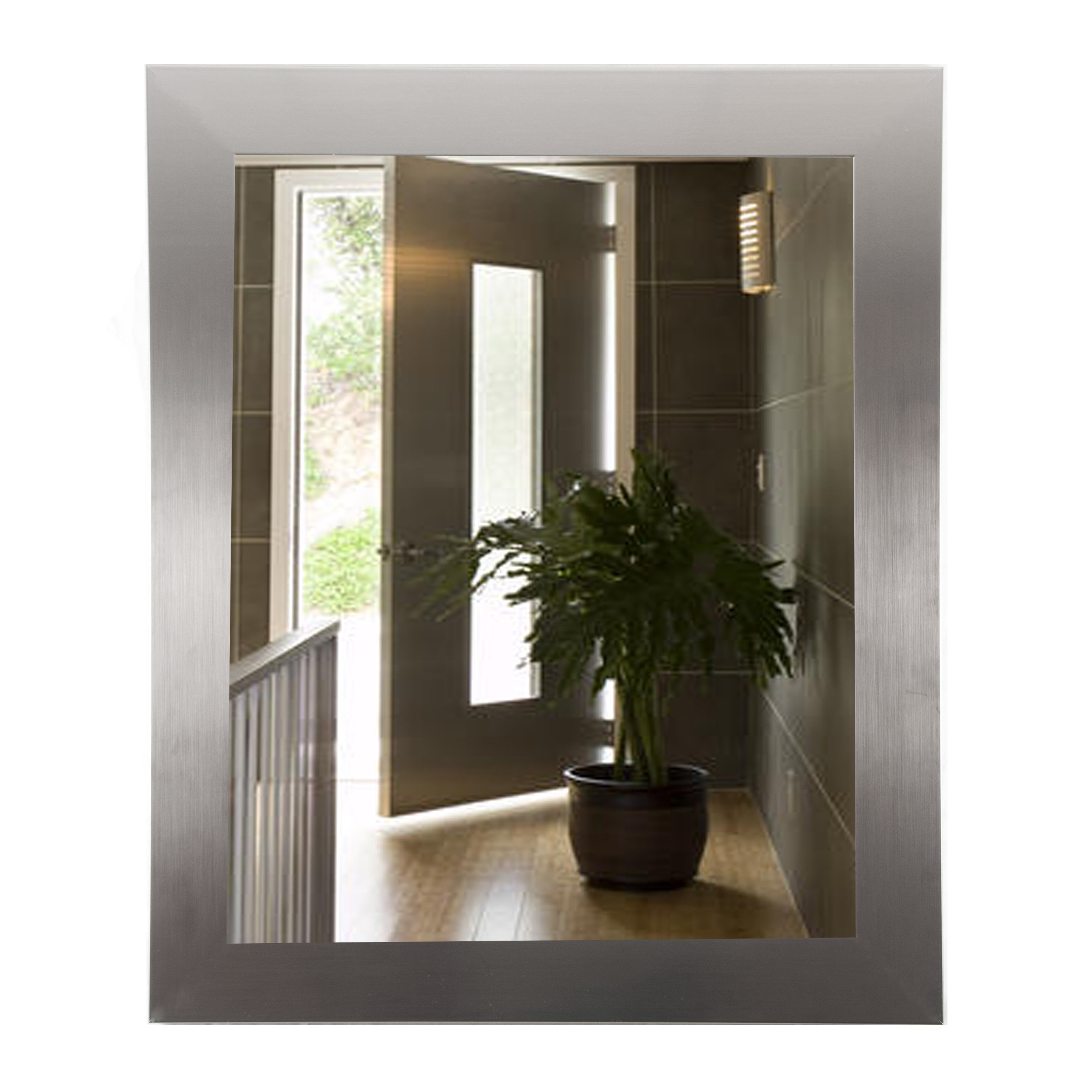 BrandtWorksLLC Silver Designer Entry Way Wall Mirror Wayfair