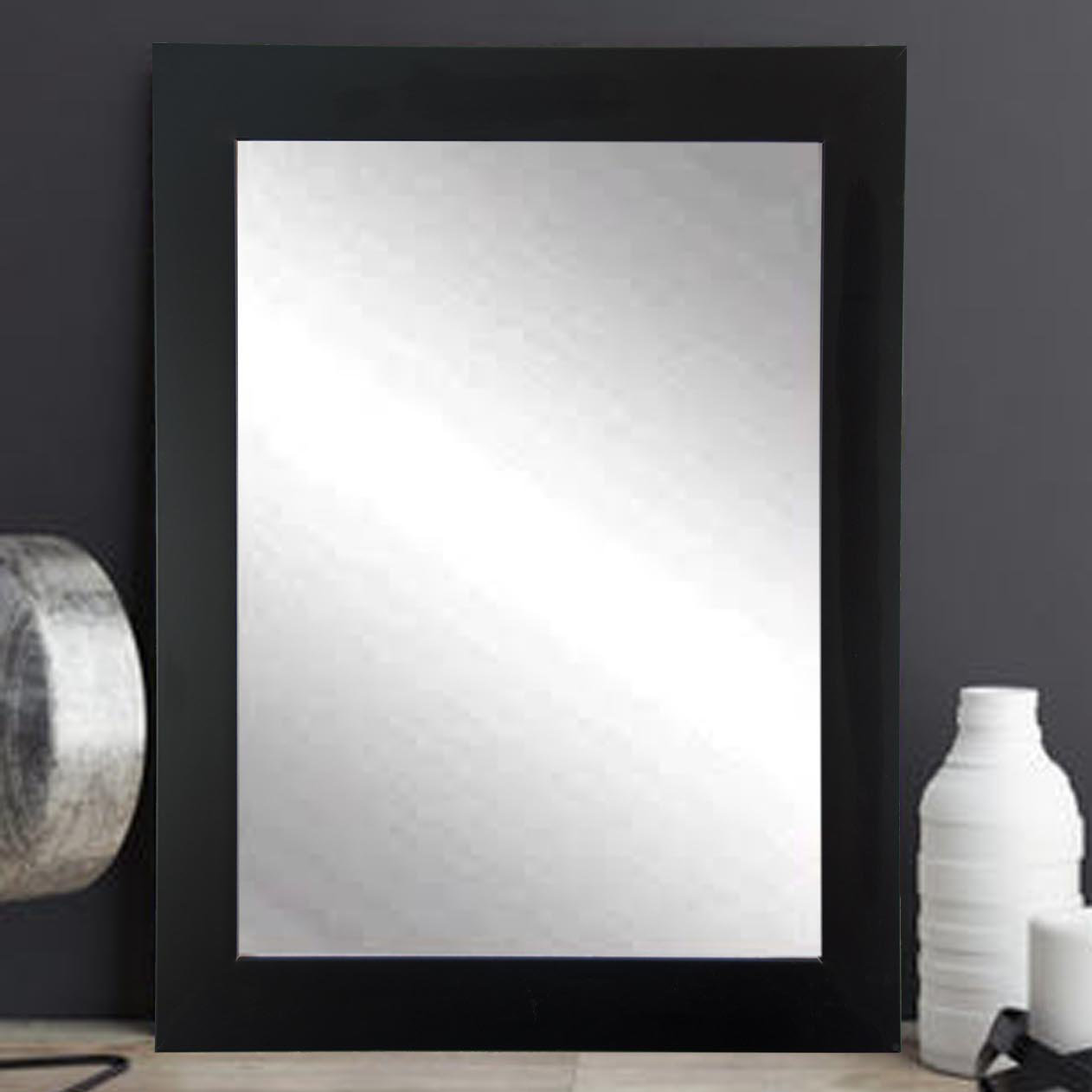 BrandtWorksLLC Black and White Designer Wall Mirror & Reviews Wayfair
