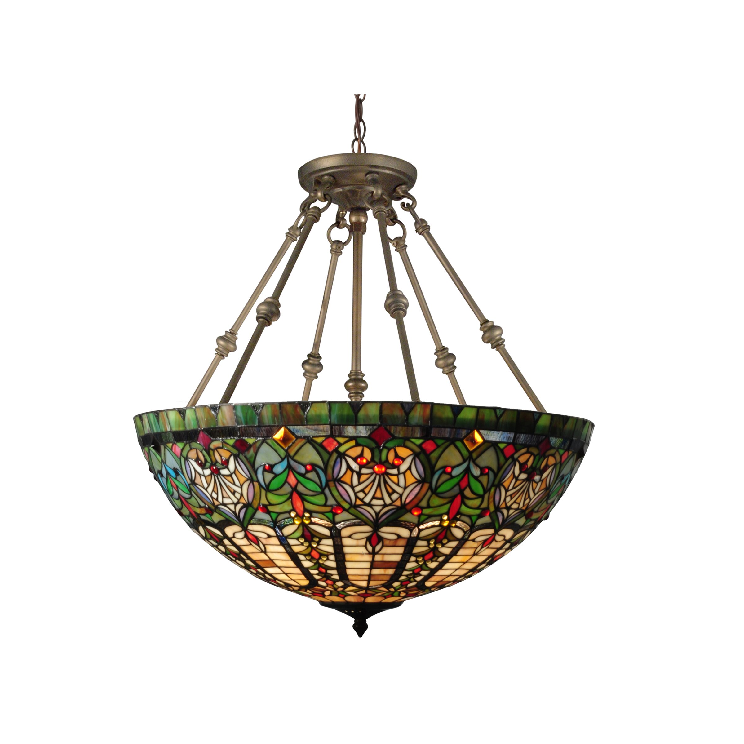 Dale Tiffany Montezuna 3 Light Inverted Pendant | Wayfair