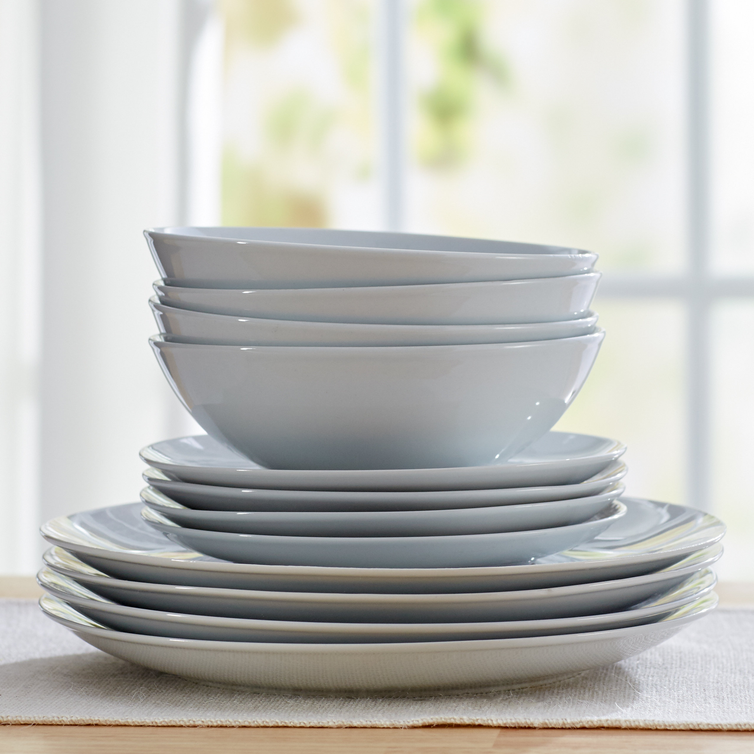 Wayfair Basics Wayfair Basics 12 Piece Dinnerware Set & Reviews Wayfair