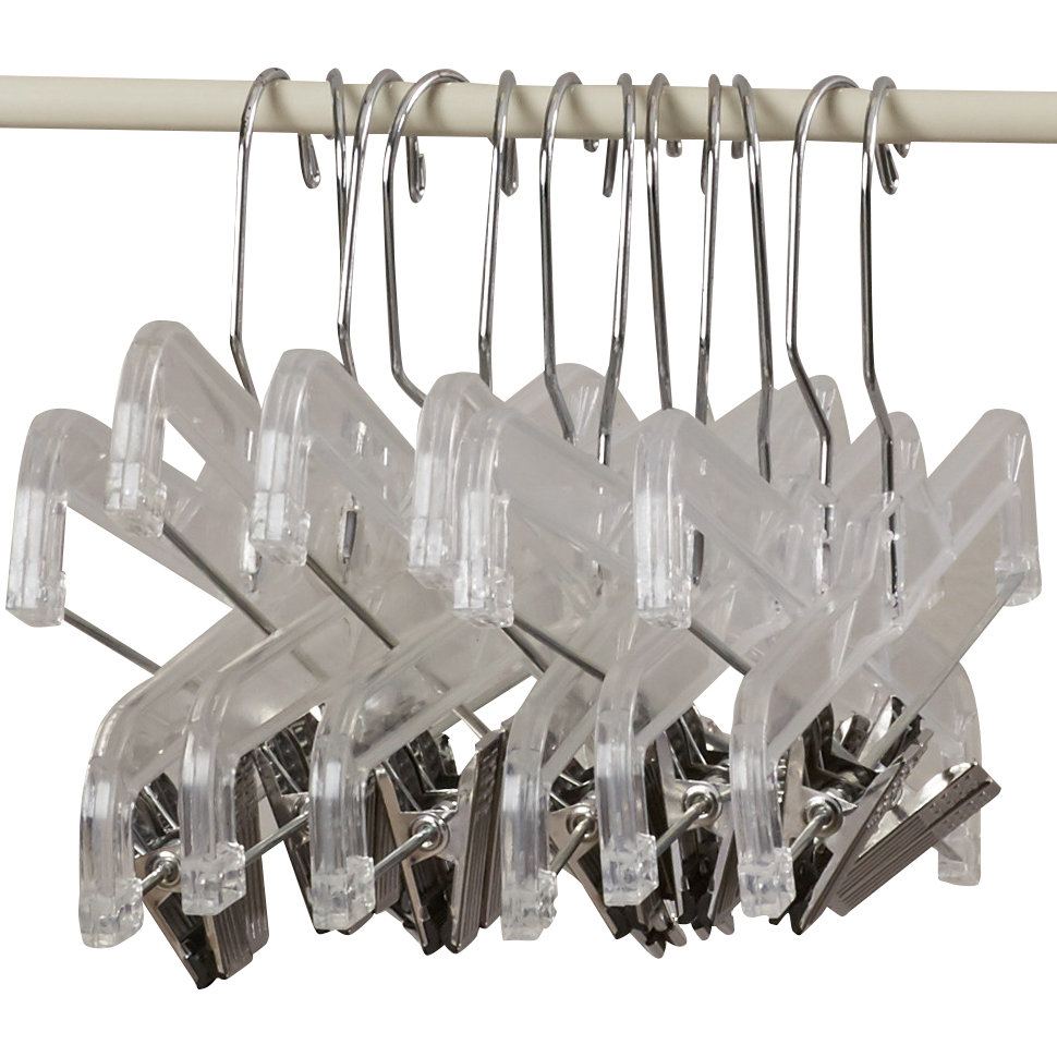 Wayfair Basics Wayfair Basics Clear Plastic Skirt Hanger Set & Reviews