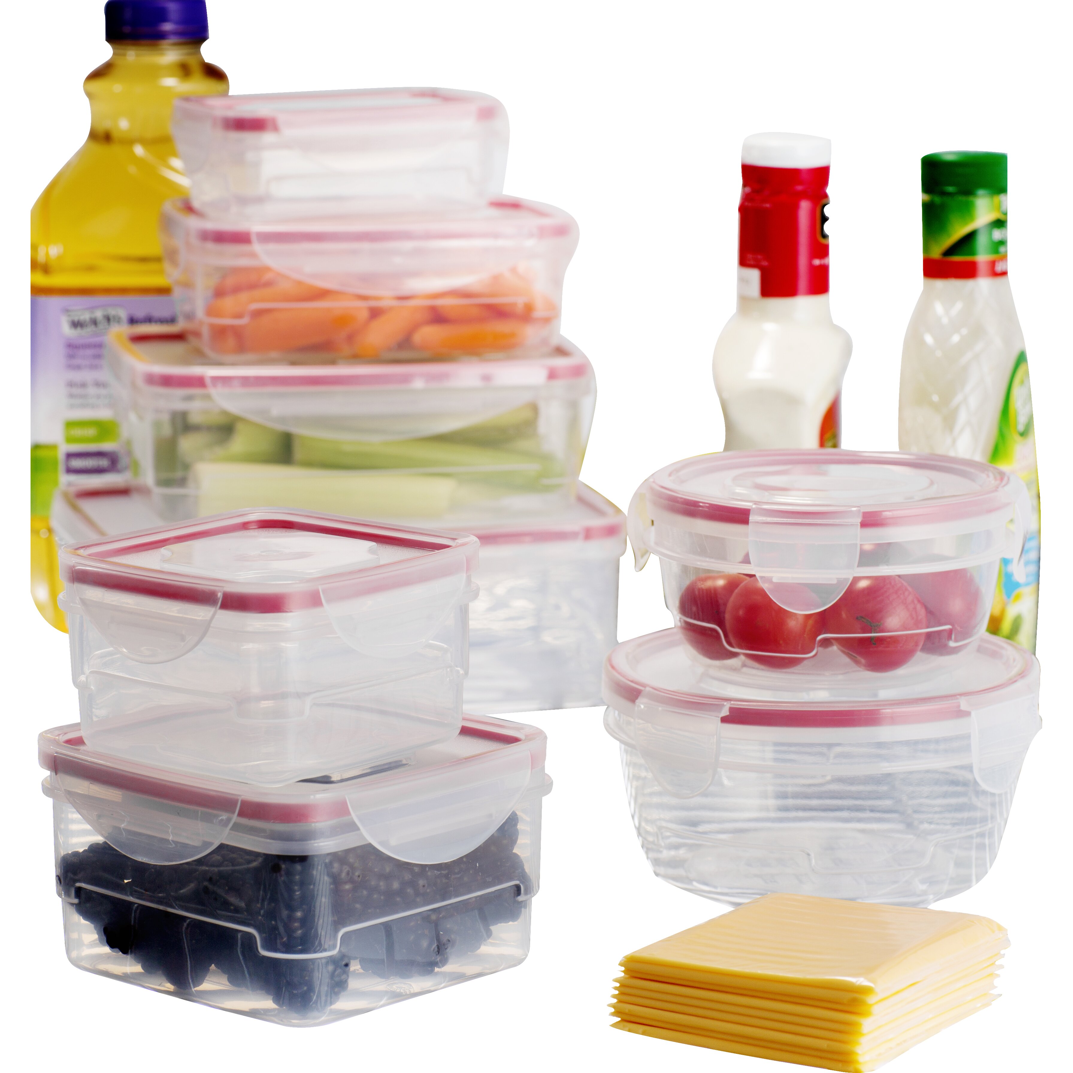 plastic food storage sets