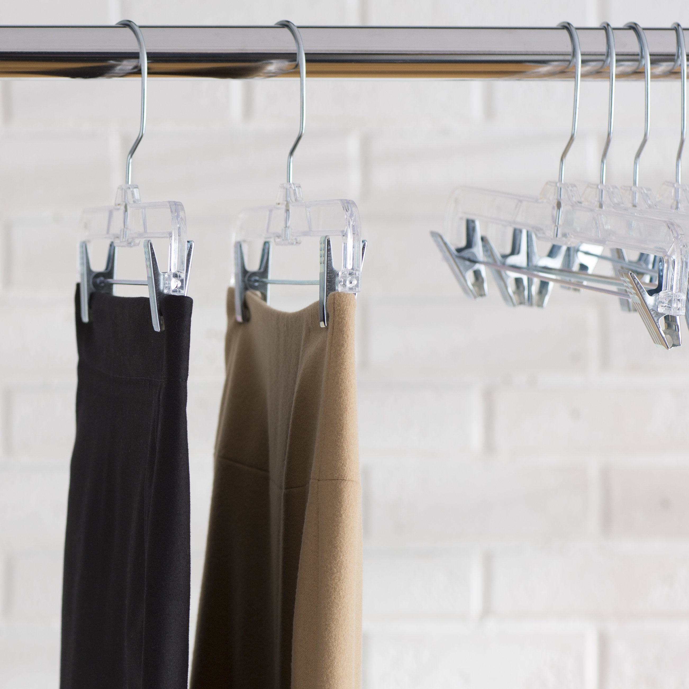 Wayfair Basics Wayfair Basics Clear Plastic Skirt Hanger Set & Reviews