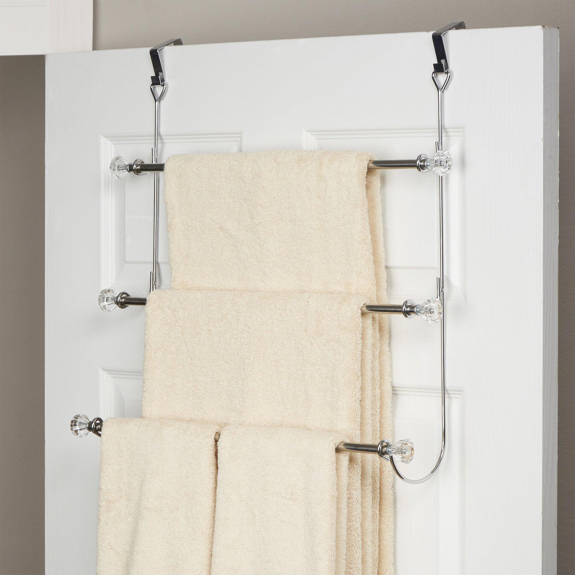 Wayfair Basics Wayfair Basics 3 Tier Over the Door Towel Rack & Reviews