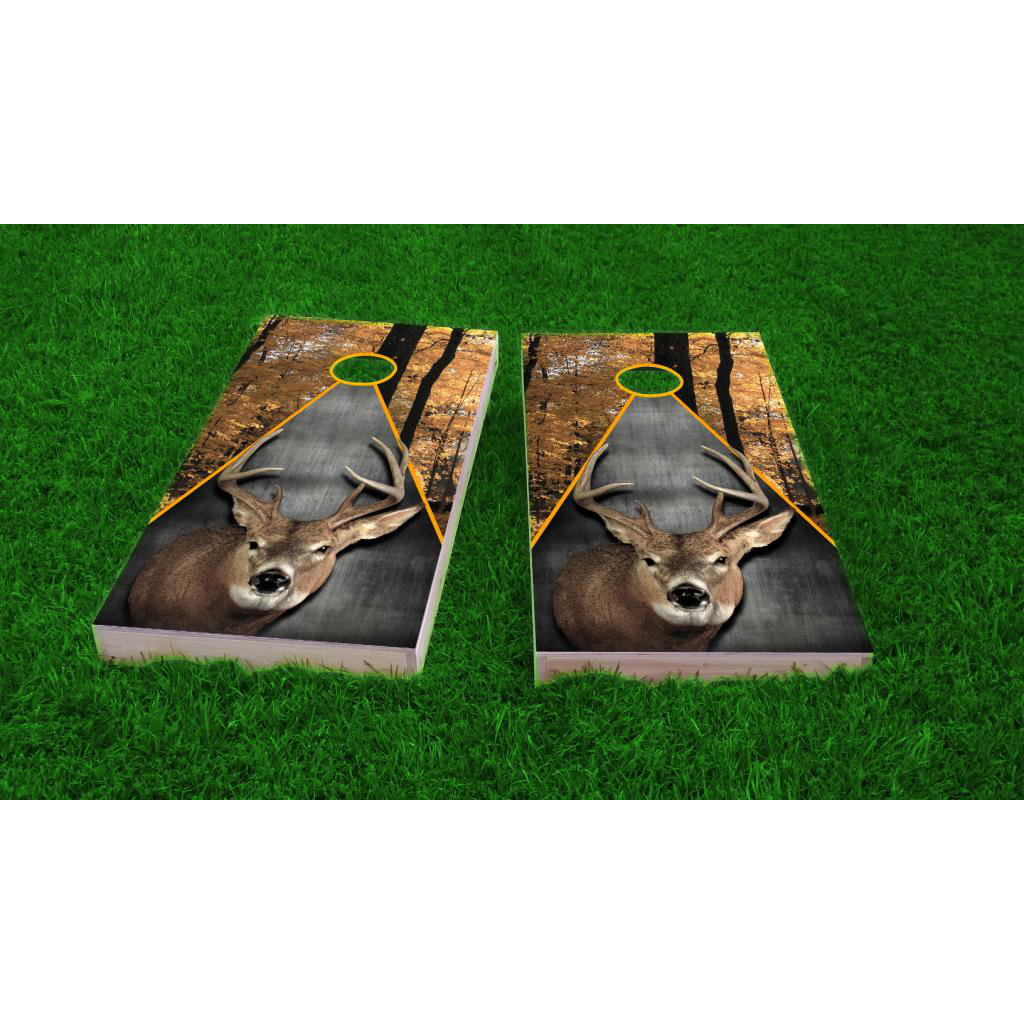 Custom Cornhole Boards Deer Hunting Theme Light Weight Cornhole Game ...