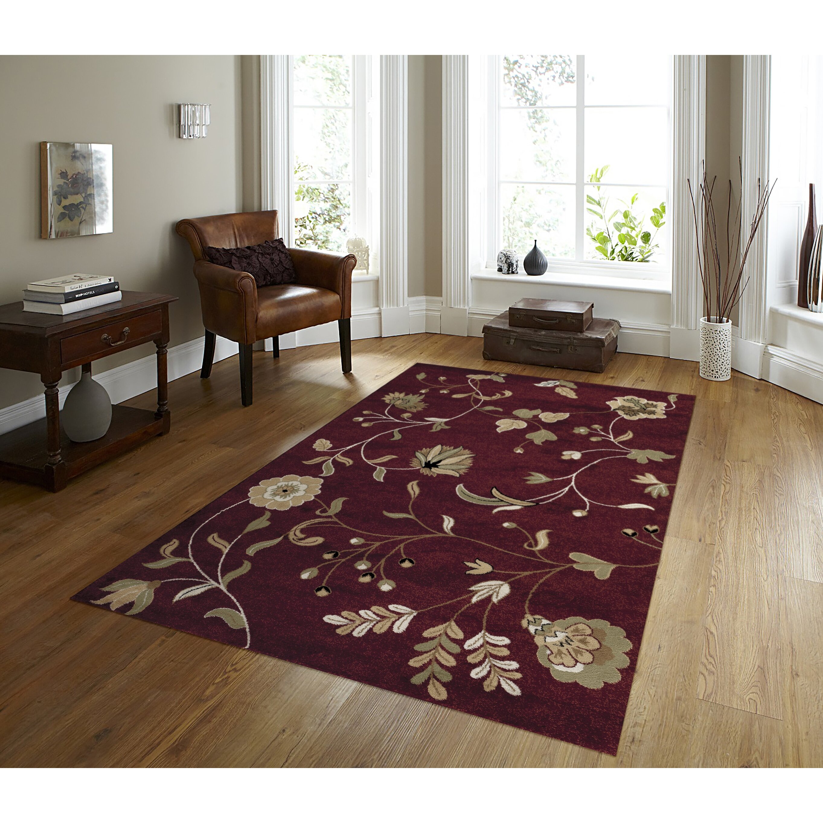 Persianrugs Tobis Oriental Burgundy Area Rug & Reviews Wayfair