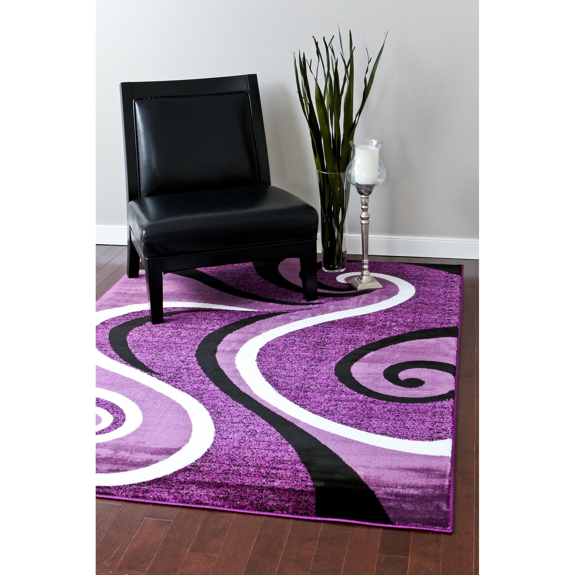Persianrugs Abstract Purple Area Rug & Reviews Wayfair
