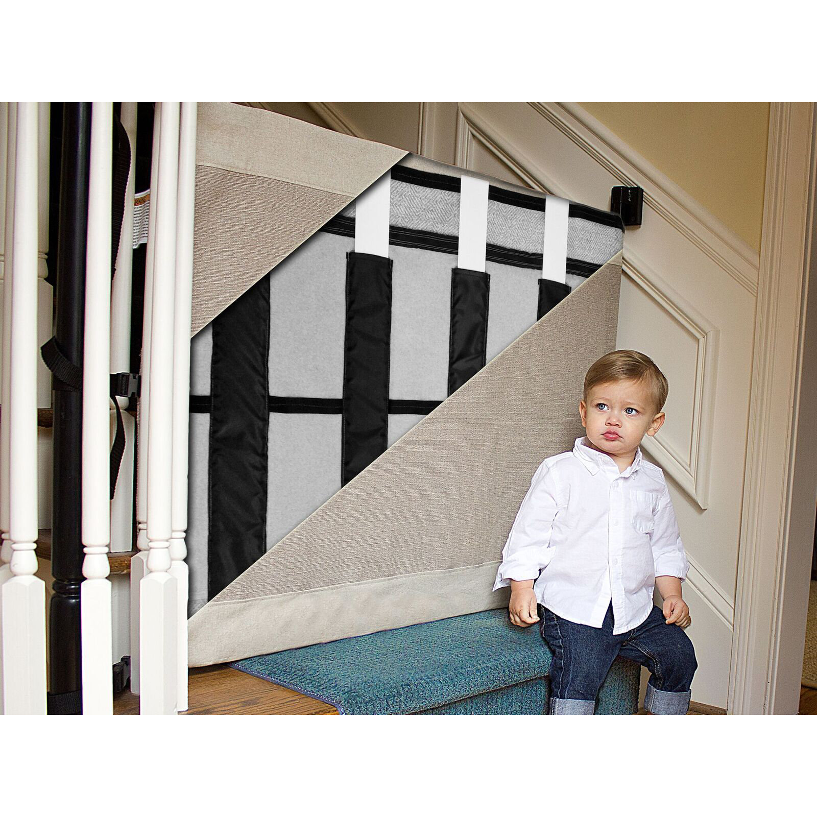 TheStairBarrier Wall to Banister Safety Gate Wayfair