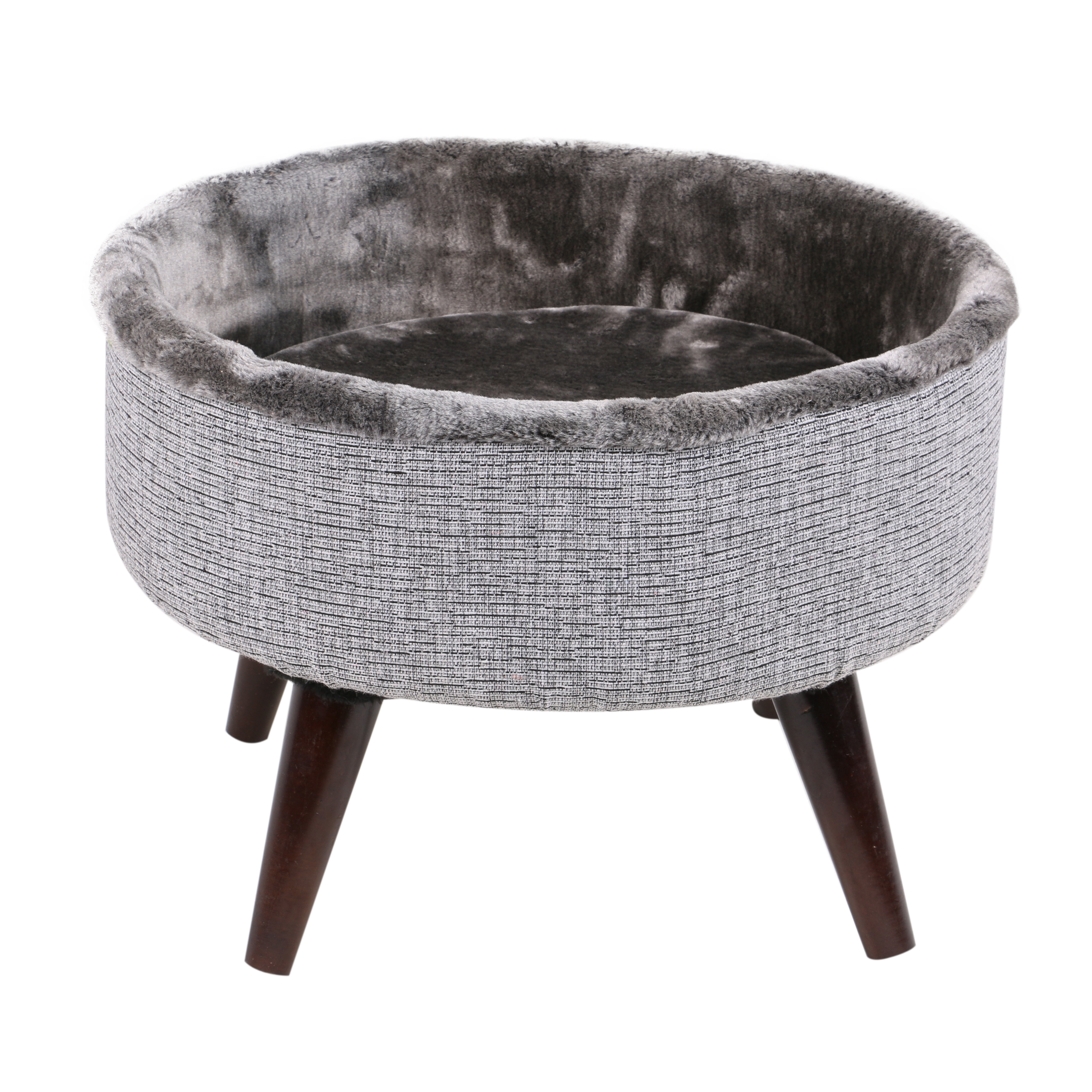OneSourceInternational Round Cat Bed with Wood Leg & Reviews Wayfair