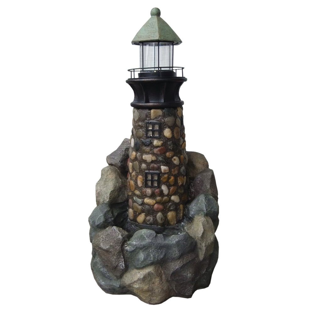 Beckett Stone Lighthouse Fountain & Reviews Wayfair