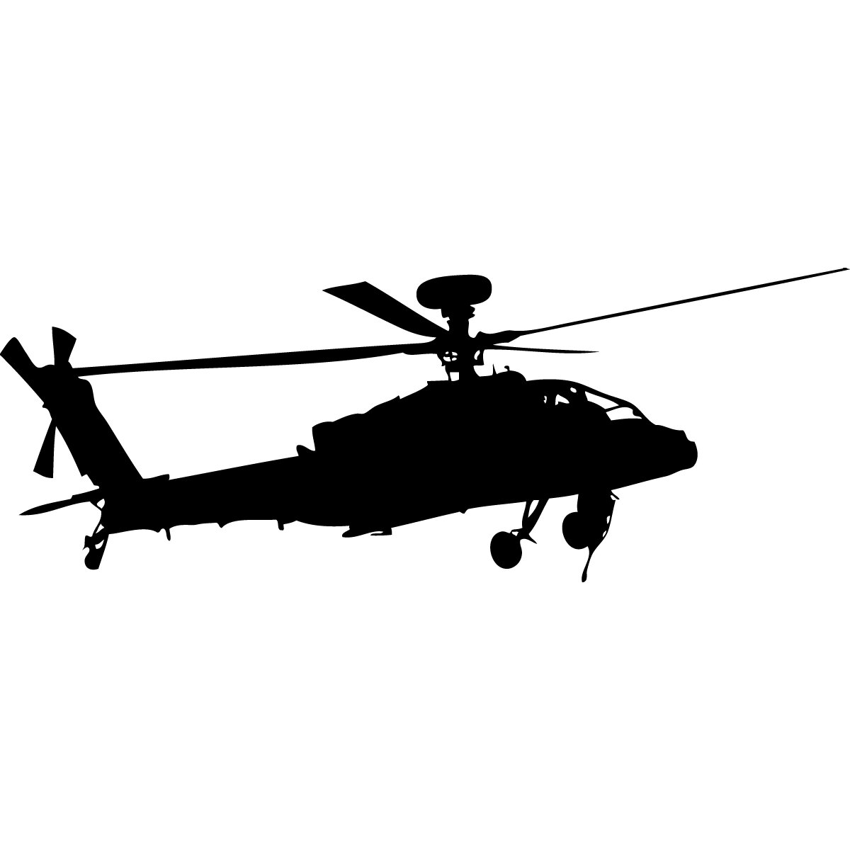 Wallhogs Haynes Silhouette Helicopter VIII Cutout Wall Decal | Wayfair