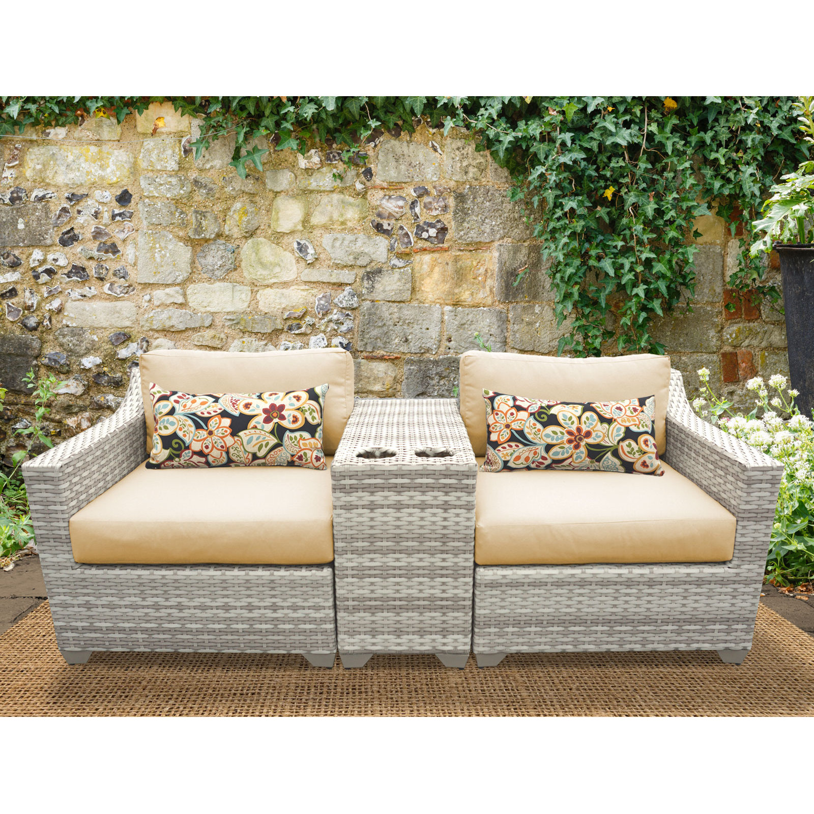 TK Classics Fairmont 3 Piece Deep Seating Group with Cushion & Reviews