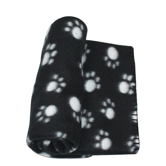 Northlight Paw Print Patterned Soft Fleece Throw Blanket for Pet Beds