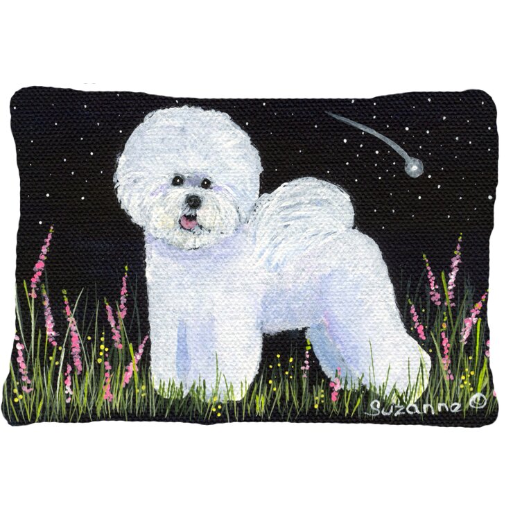 bichon frise shaped pillow