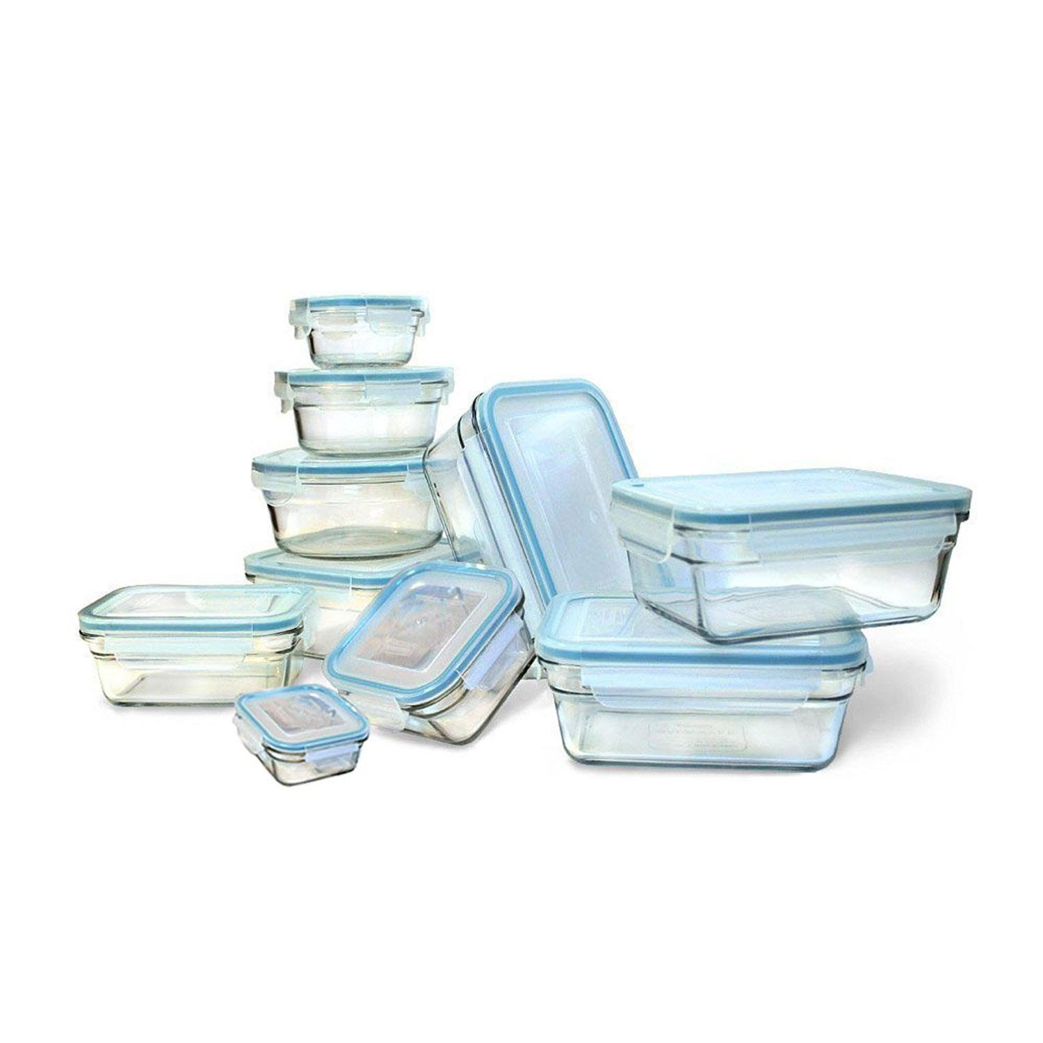 Glasslock 20Piece Microwave and Oven Safe Storage Container Set