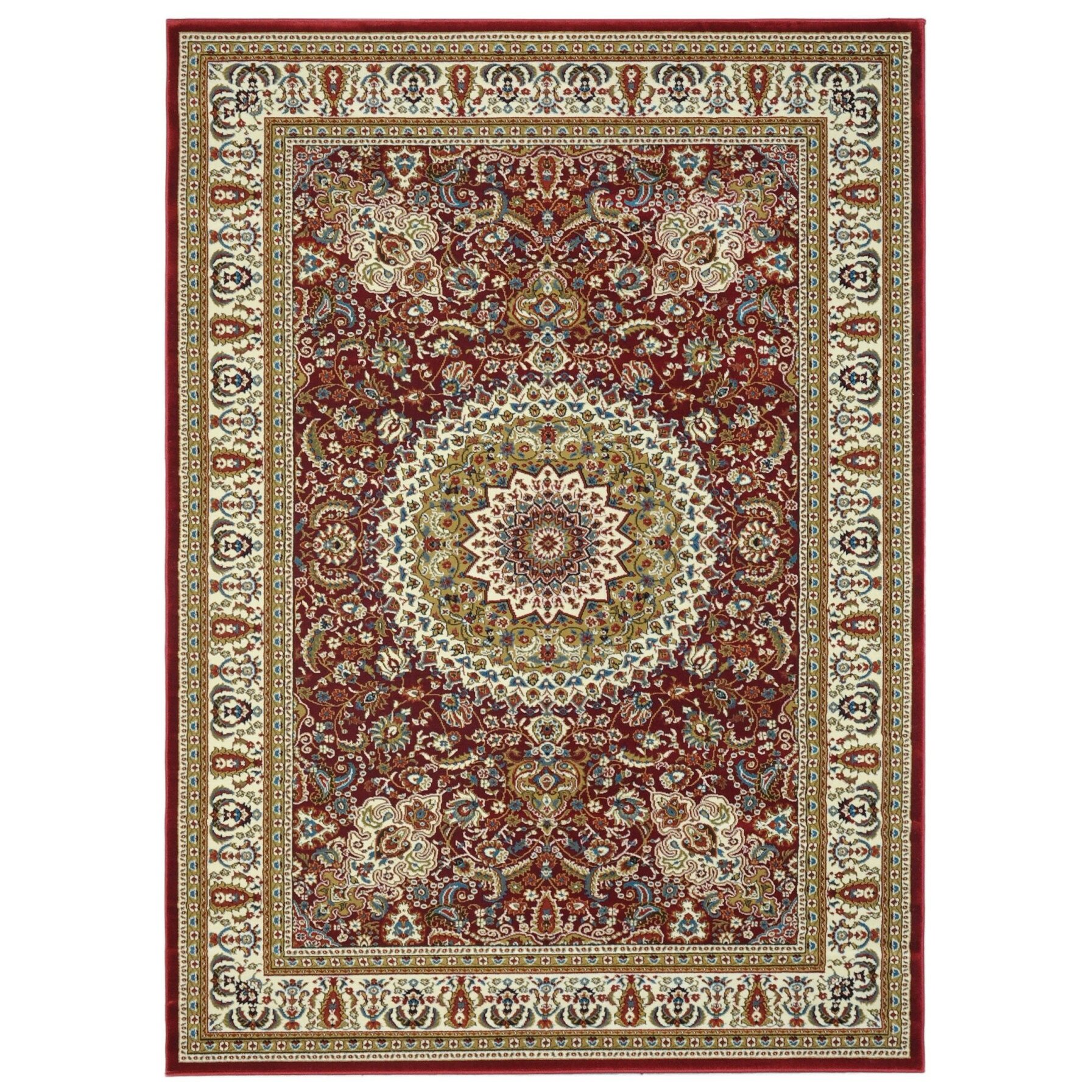 Rugnur Lush Maxy Home 1-Million-Point Persian Medallion Traditional Red ...