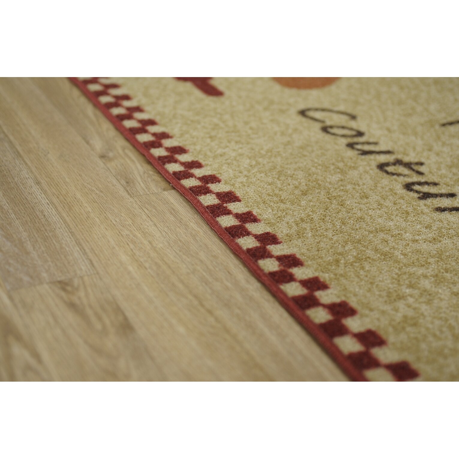 Rugnur Cucina Couture Red/Ivory Kitchen Area Rug | Wayfair