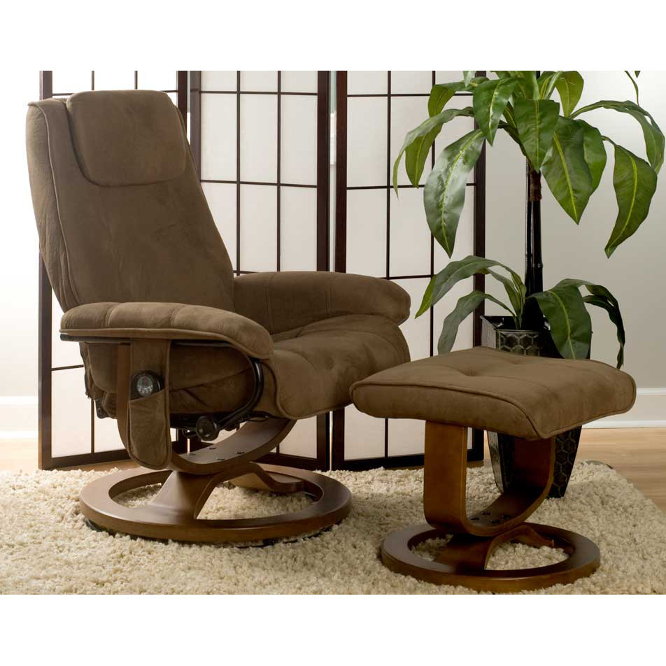 Darby Home Co Susannah Reclining Heated Massage Chair with Ottoman