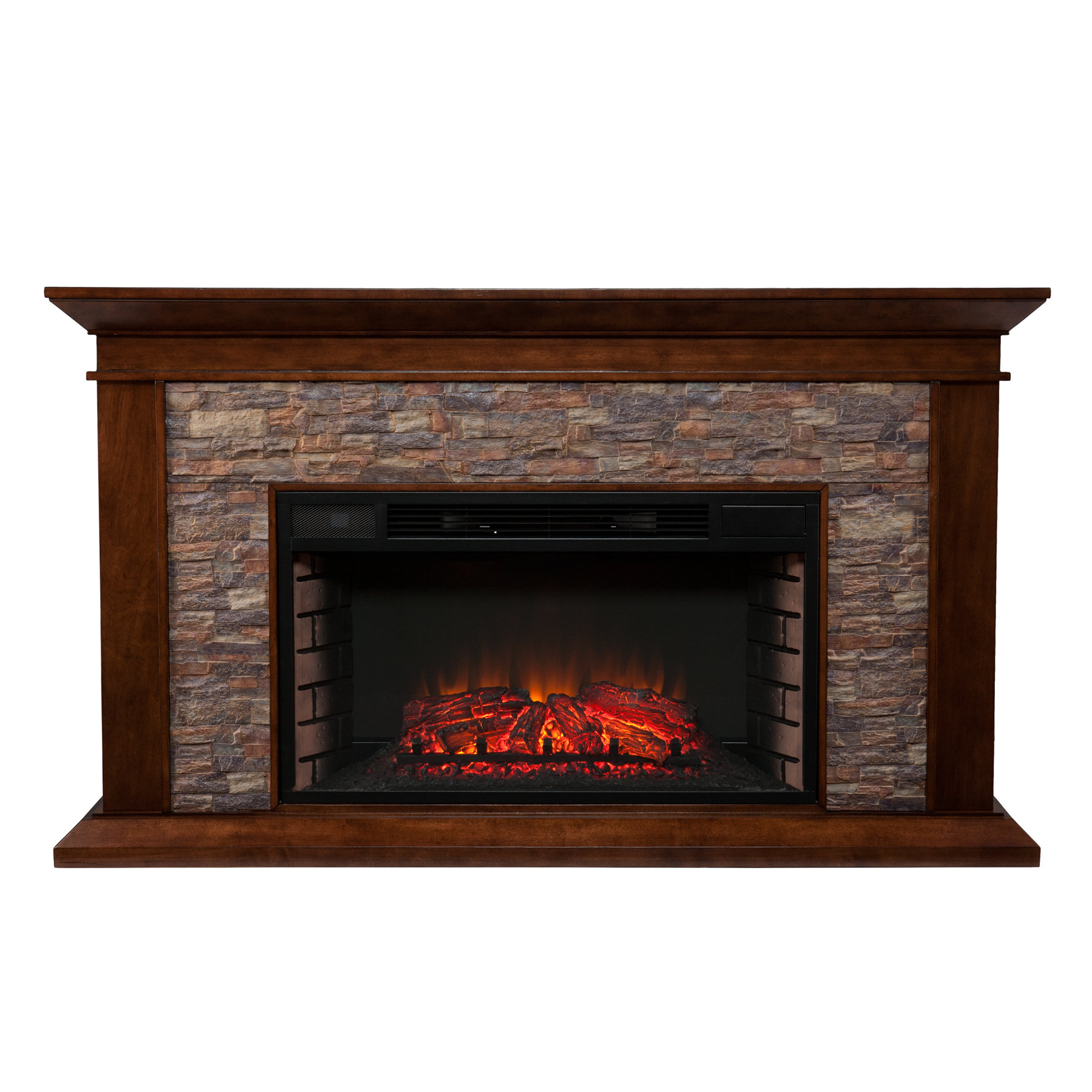 Darby Home Co Simulated Electric Fireplace  Reviews  Wayfair