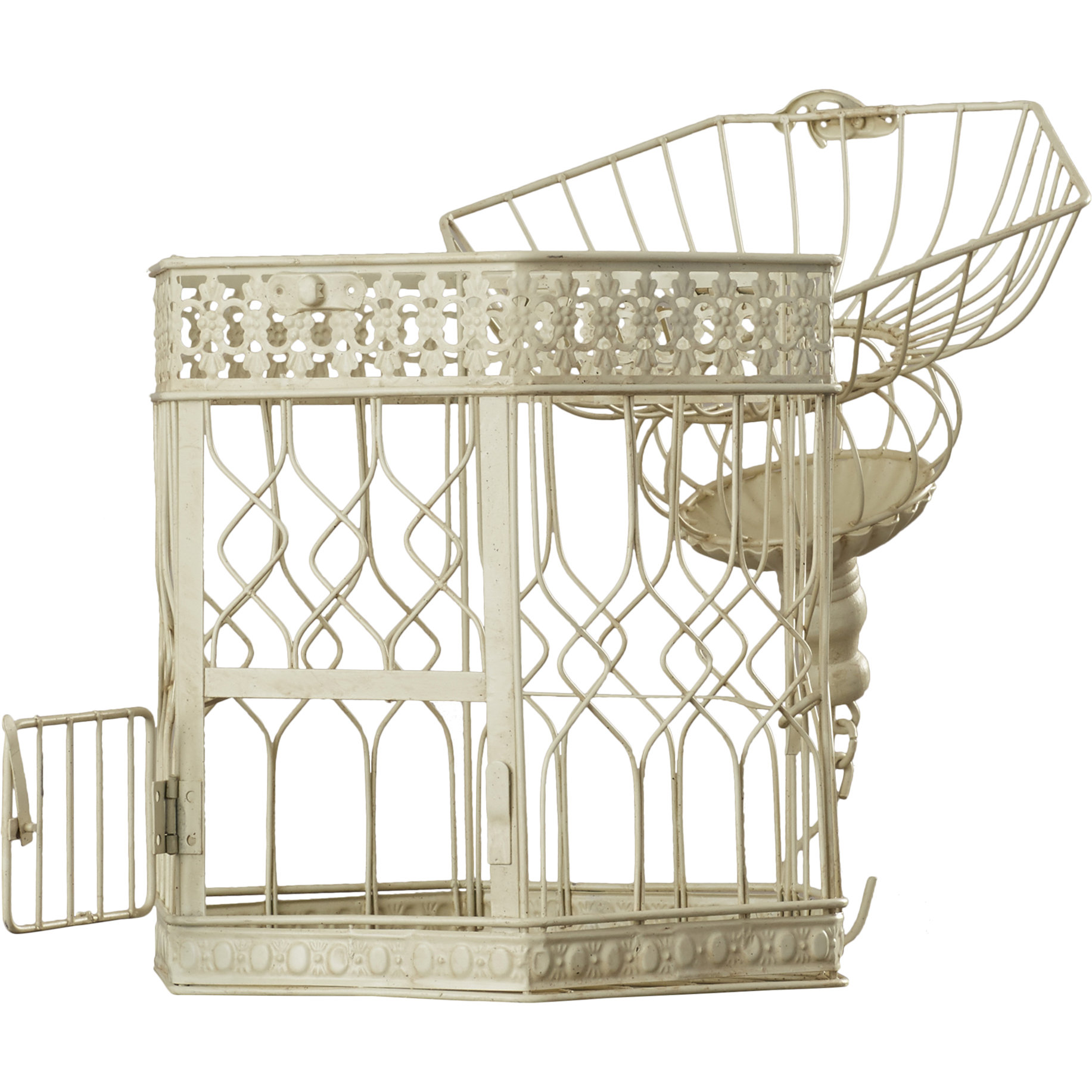 Darby Home Co 2 Piece Decorative Metal Bird Cage Set & Reviews Wayfair