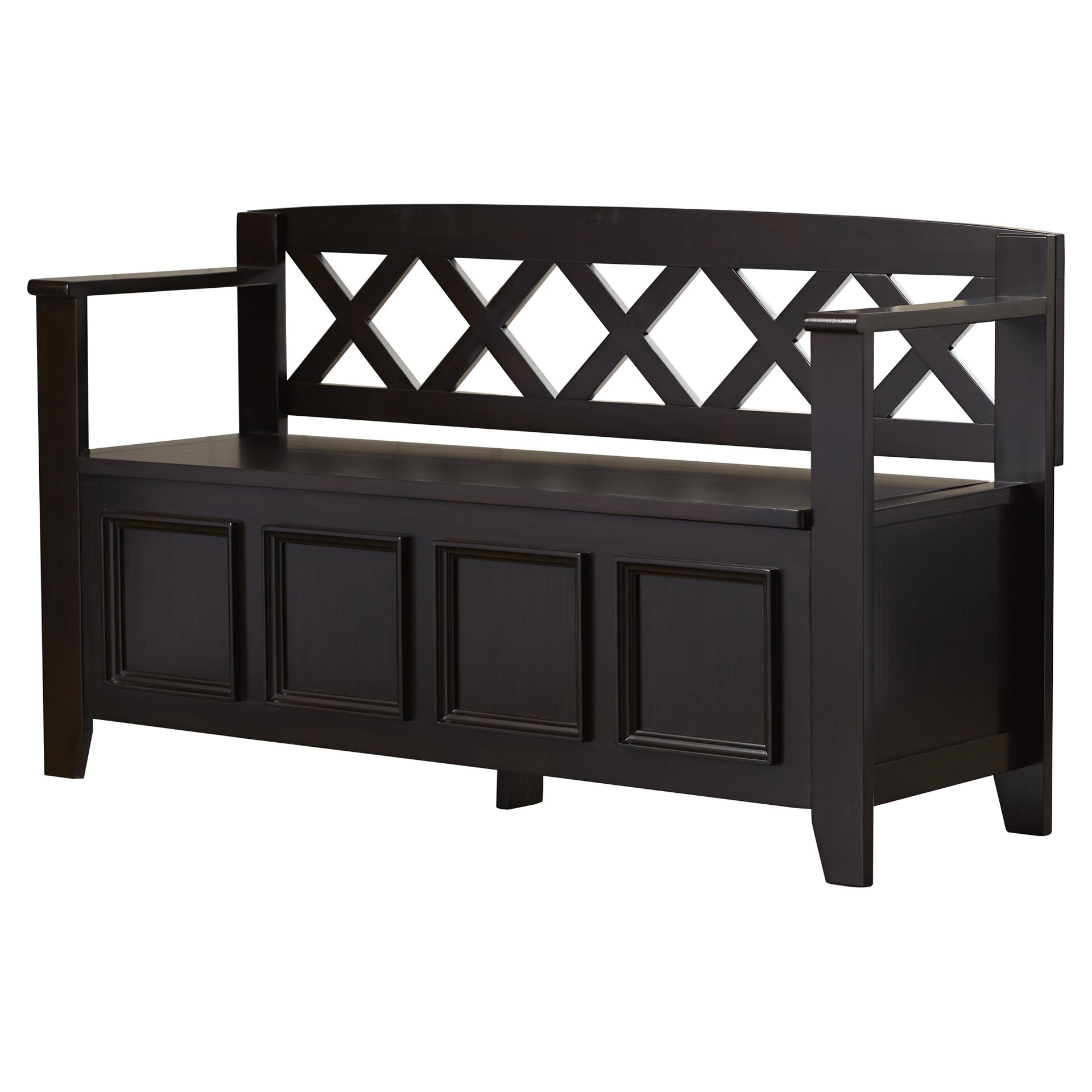 Darby Home Co Otterville Wood Storage Entryway Bench