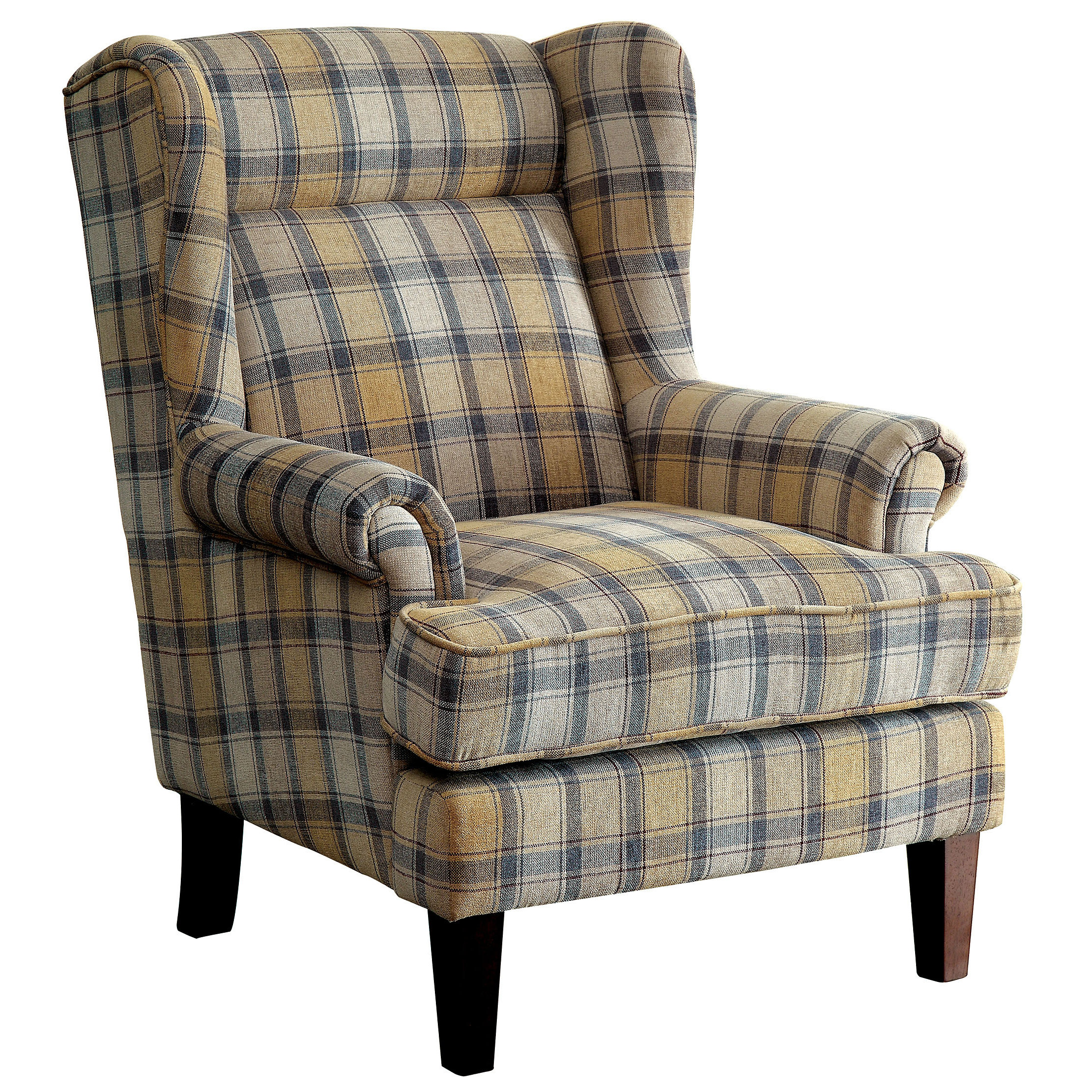Darby Home Co Finley Plaid Print Wingback Chair & Reviews Wayfair