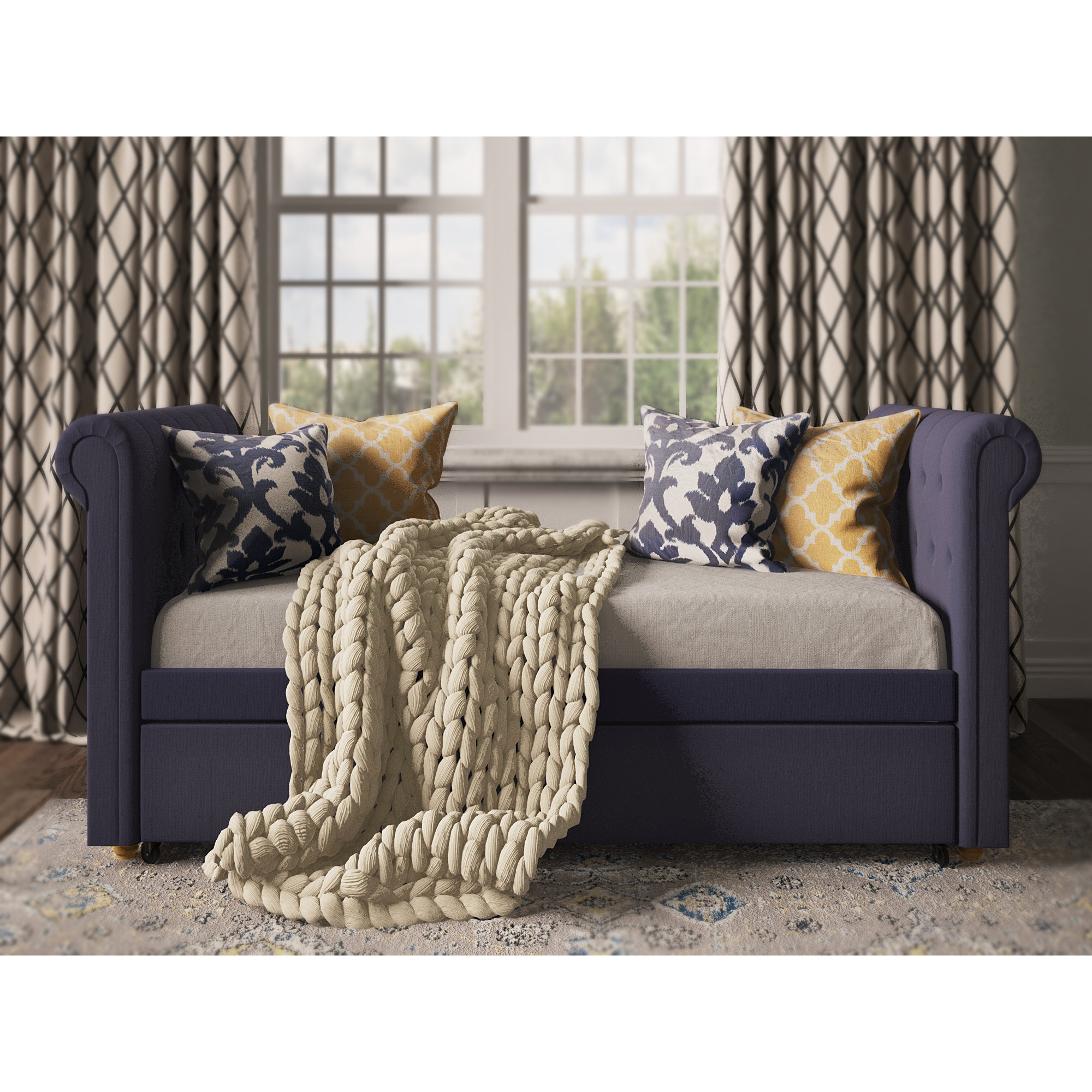 Darby Home Co Sipple Daybed with Trundle & Reviews Wayfair