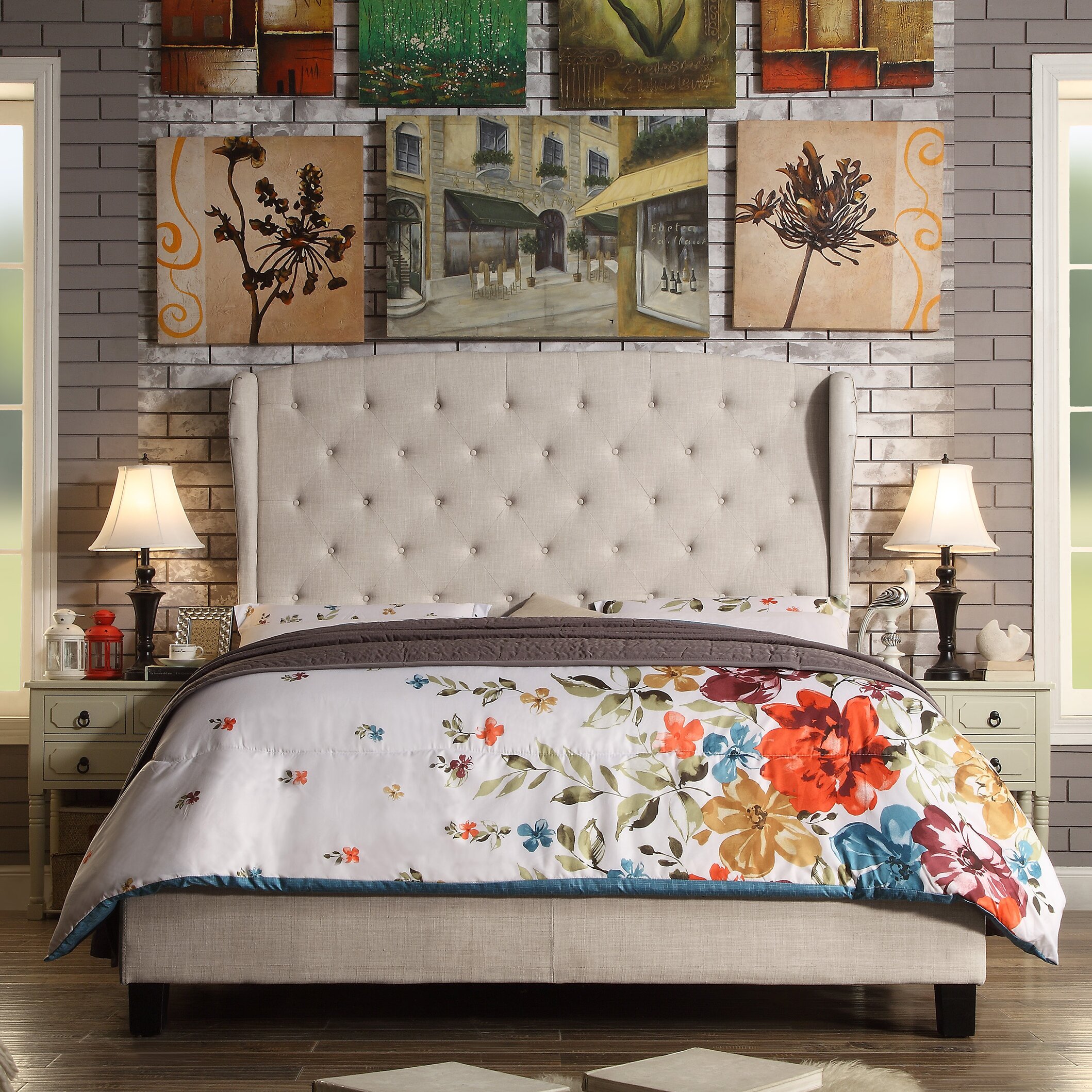 Darby Home Co Nielsen Queen Upholstered Panel Bed & Reviews Wayfair.ca