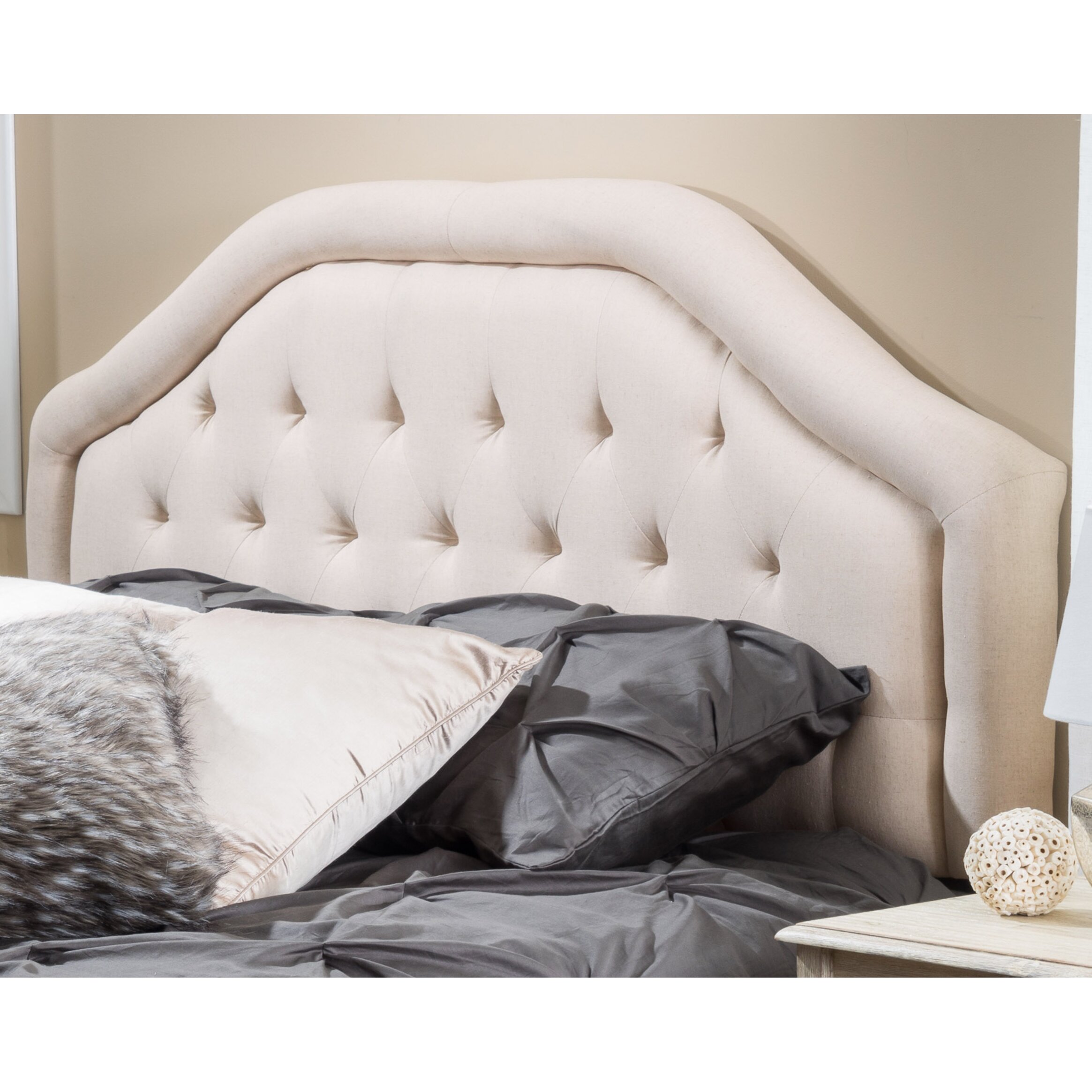 Alcott Hill Brook Farm King Arch Upholstered Headboard & Reviews | Wayfair