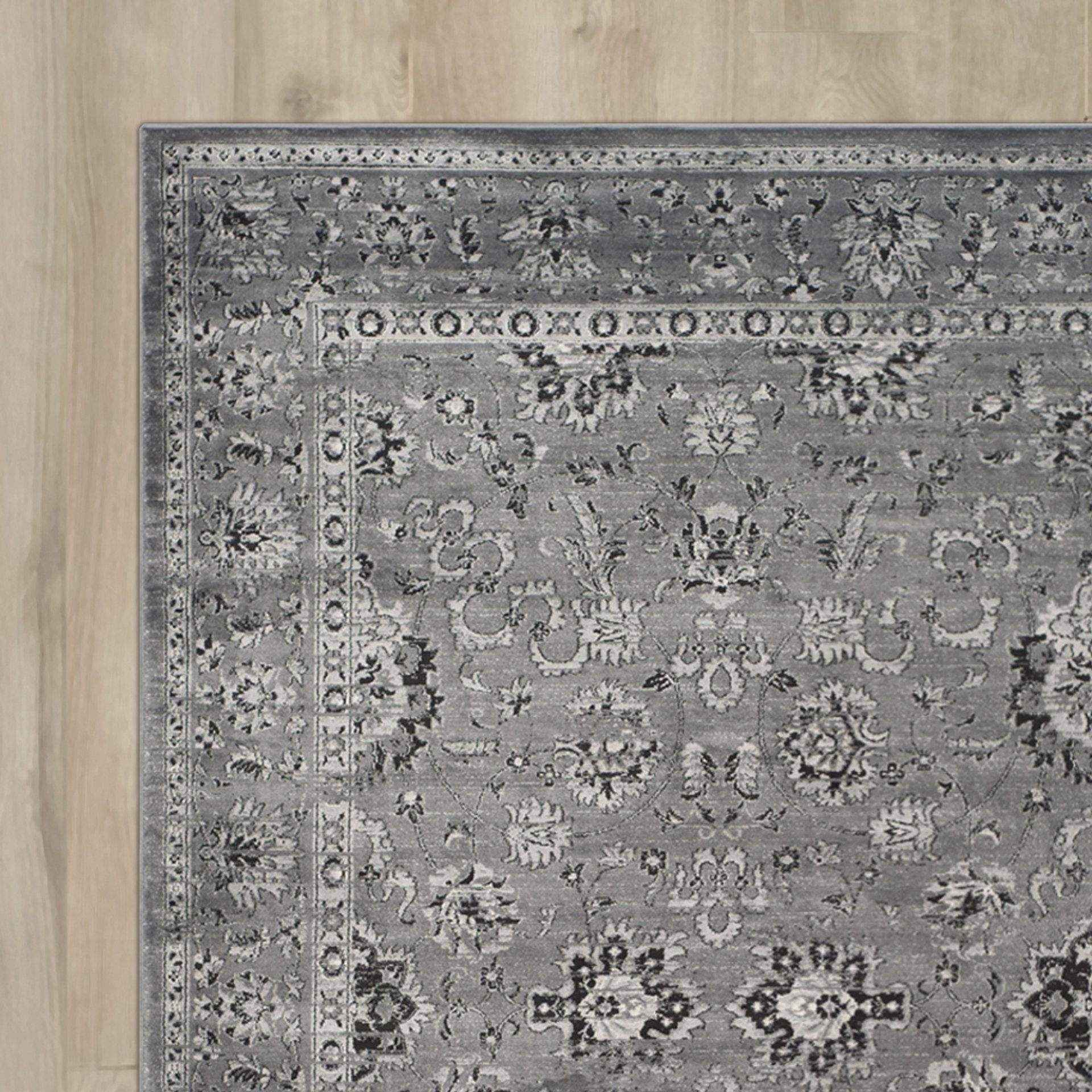 Alcott Hill Bainsby Dark Grey / Light Grey Area Rug & Reviews Wayfair.ca