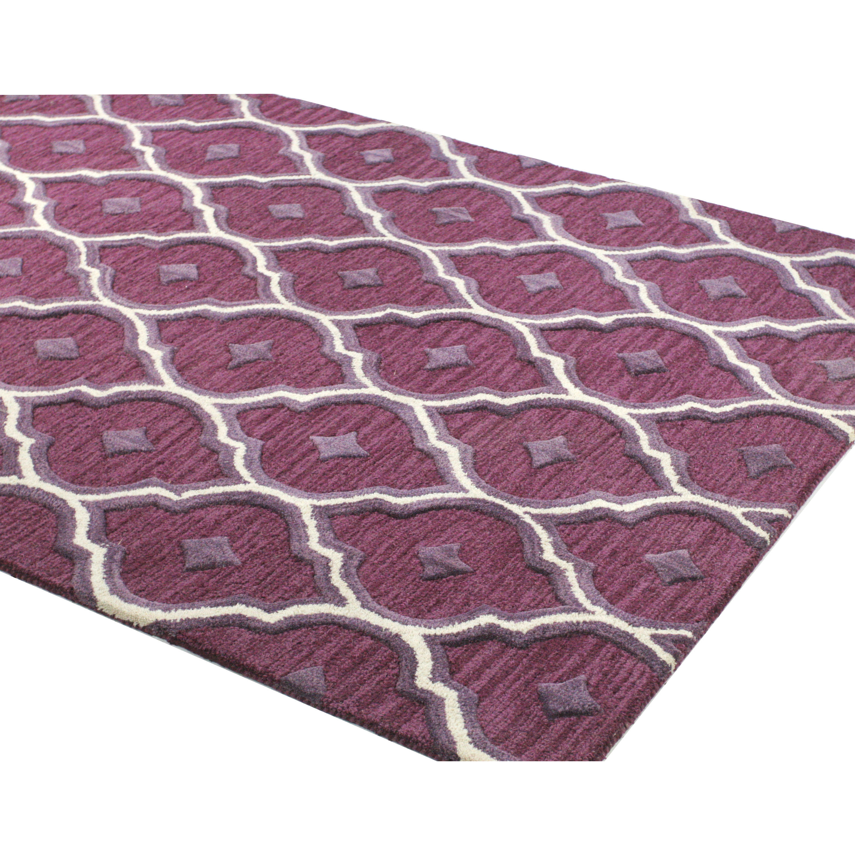 Alcott Hill HandTufted Lilac Area Rug & Reviews Wayfair