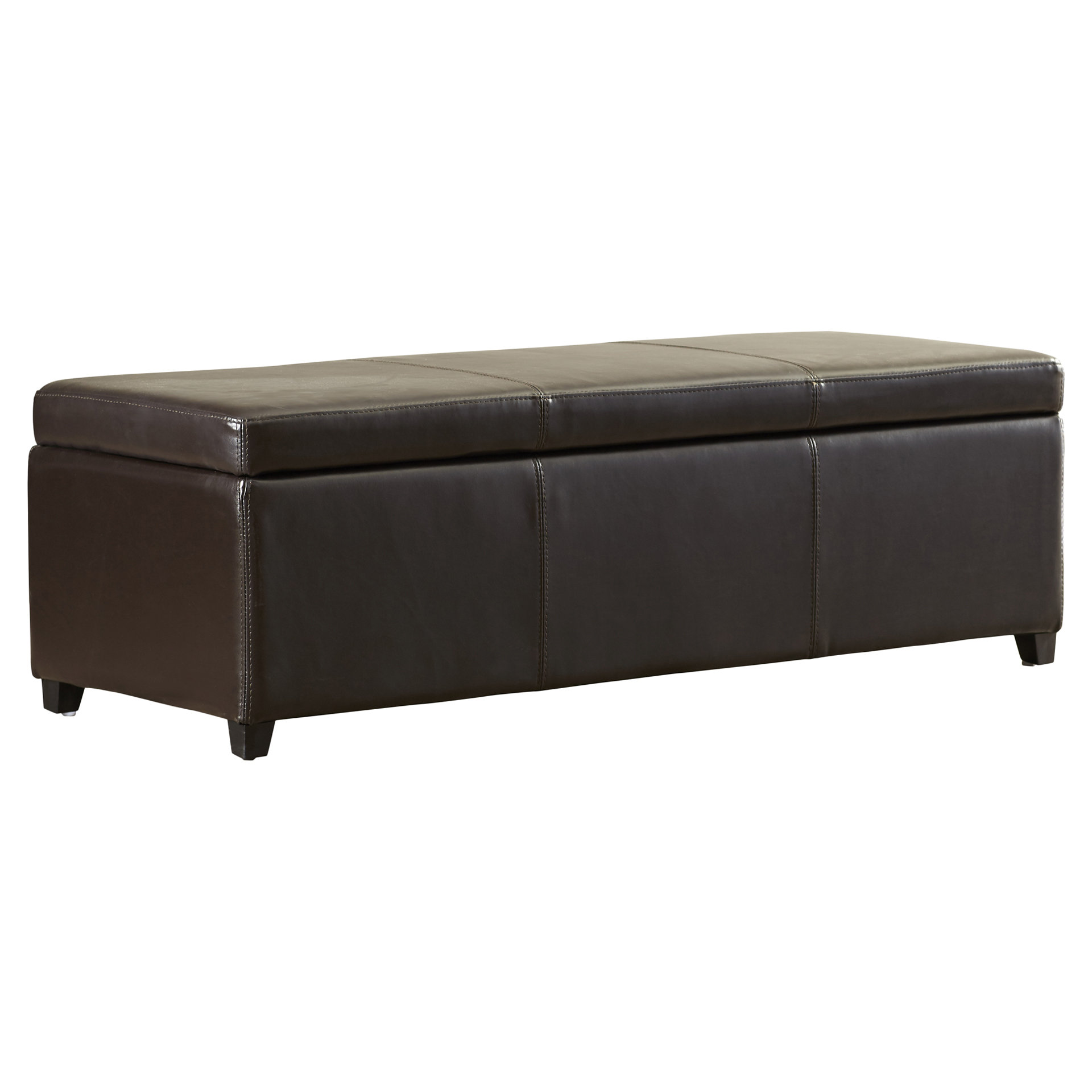 Charlton Home Ephraim Leather Storage Ottoman Bench & Reviews Wayfair