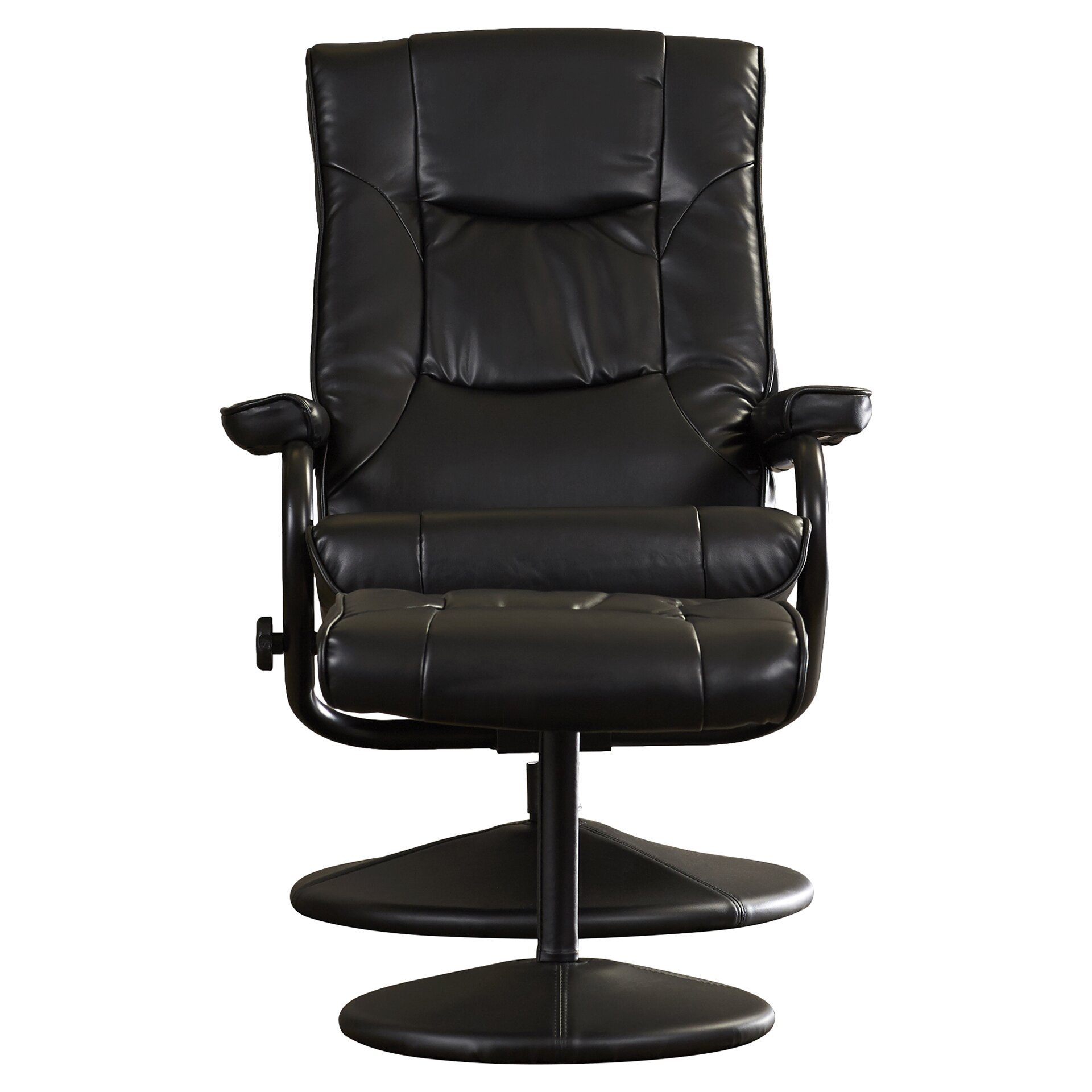 Downer Soft Leather Reclining Office Chair and Ottoman Set CHLH2171
