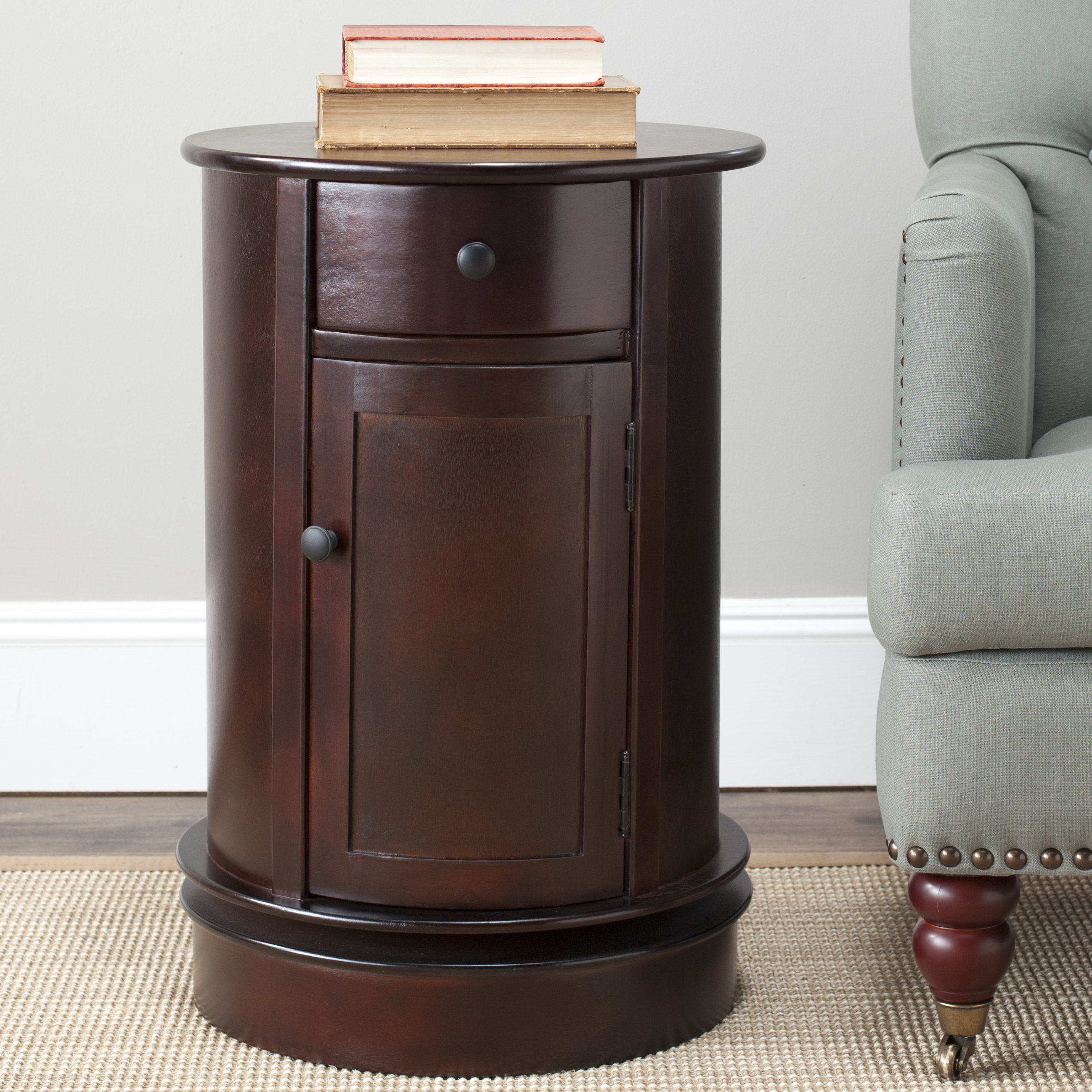 Charlton Home Brownsburg Swivel Oval 1 Drawer & Reviews Wayfair