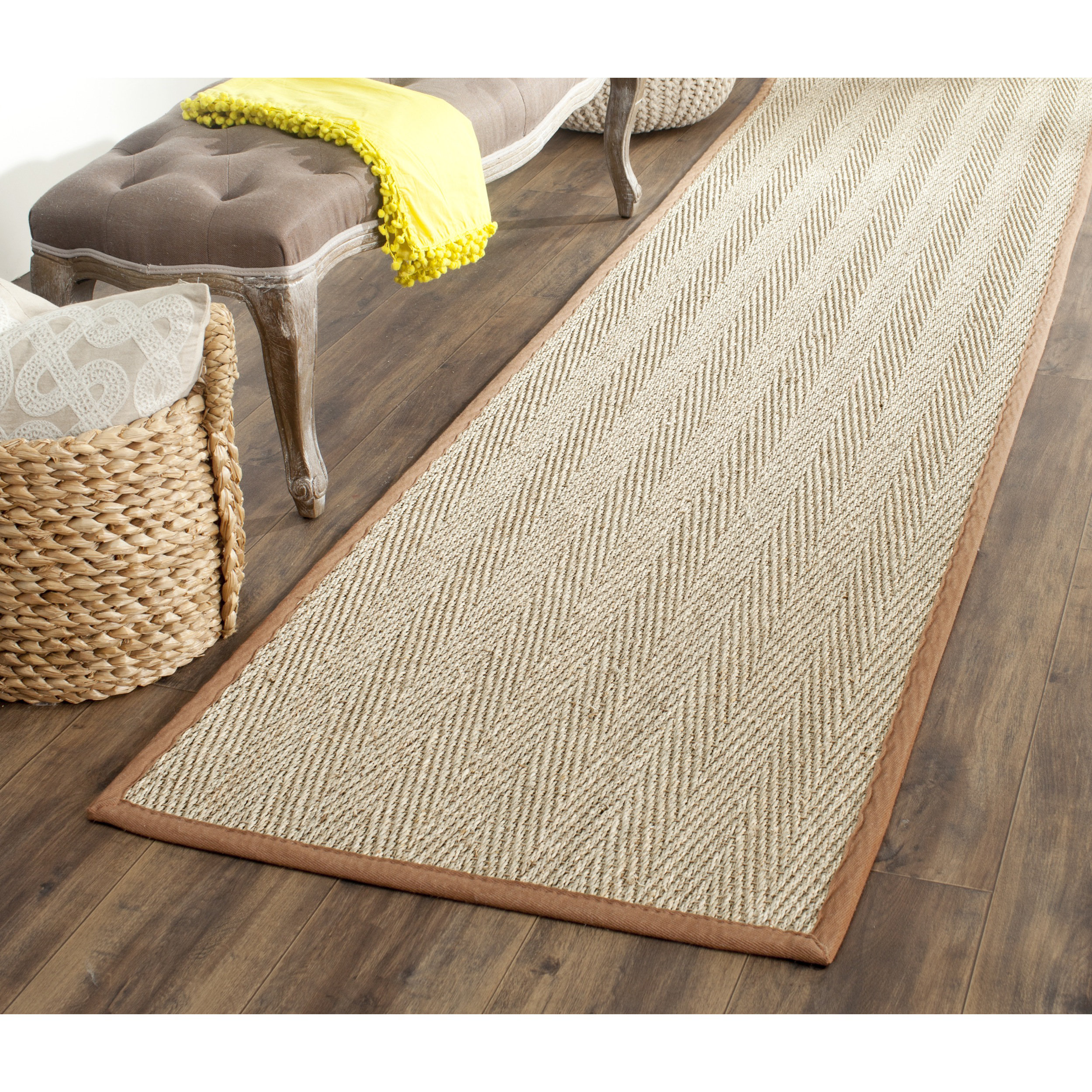 Charlton Home Alberta Natural/Light Brown Contemporary Area Rug & Reviews Wayfair