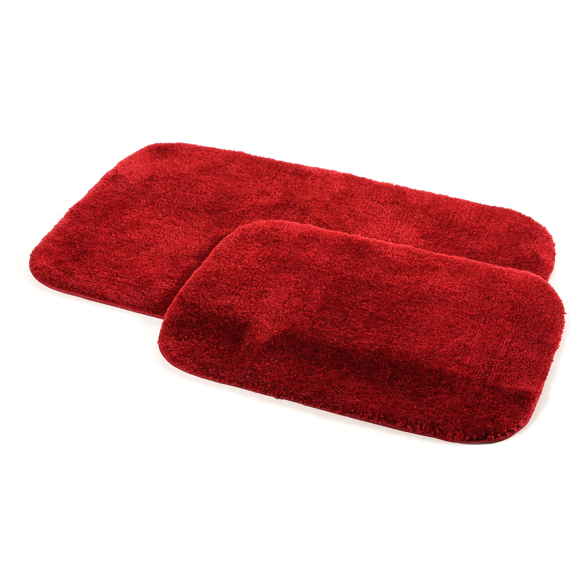 Charlton Home Stanley 2 Piece Red Bath Rug Set & Reviews Wayfair