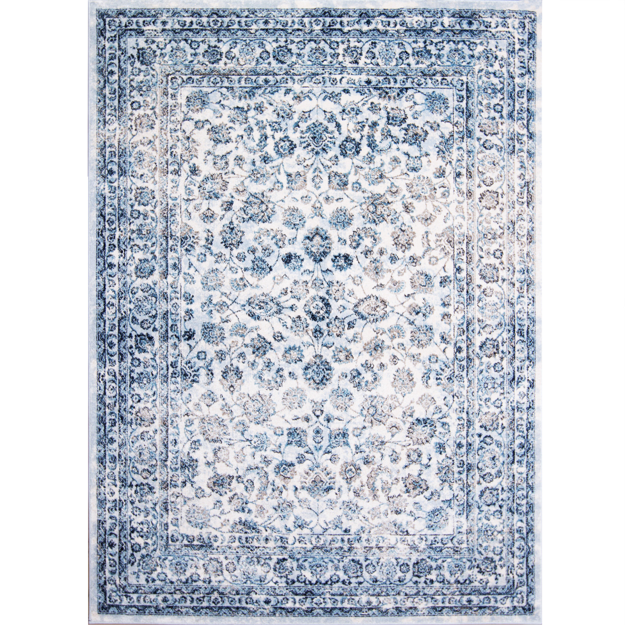 Charlton Home Corydon Blue/Ivory Area Rug & Reviews Wayfair