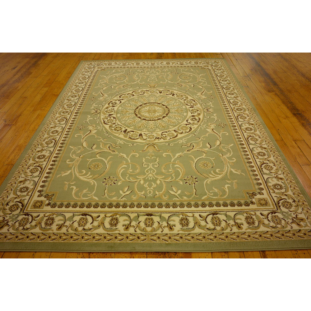 Charlton Home Oskar Light Green Area Rug & Reviews Wayfair