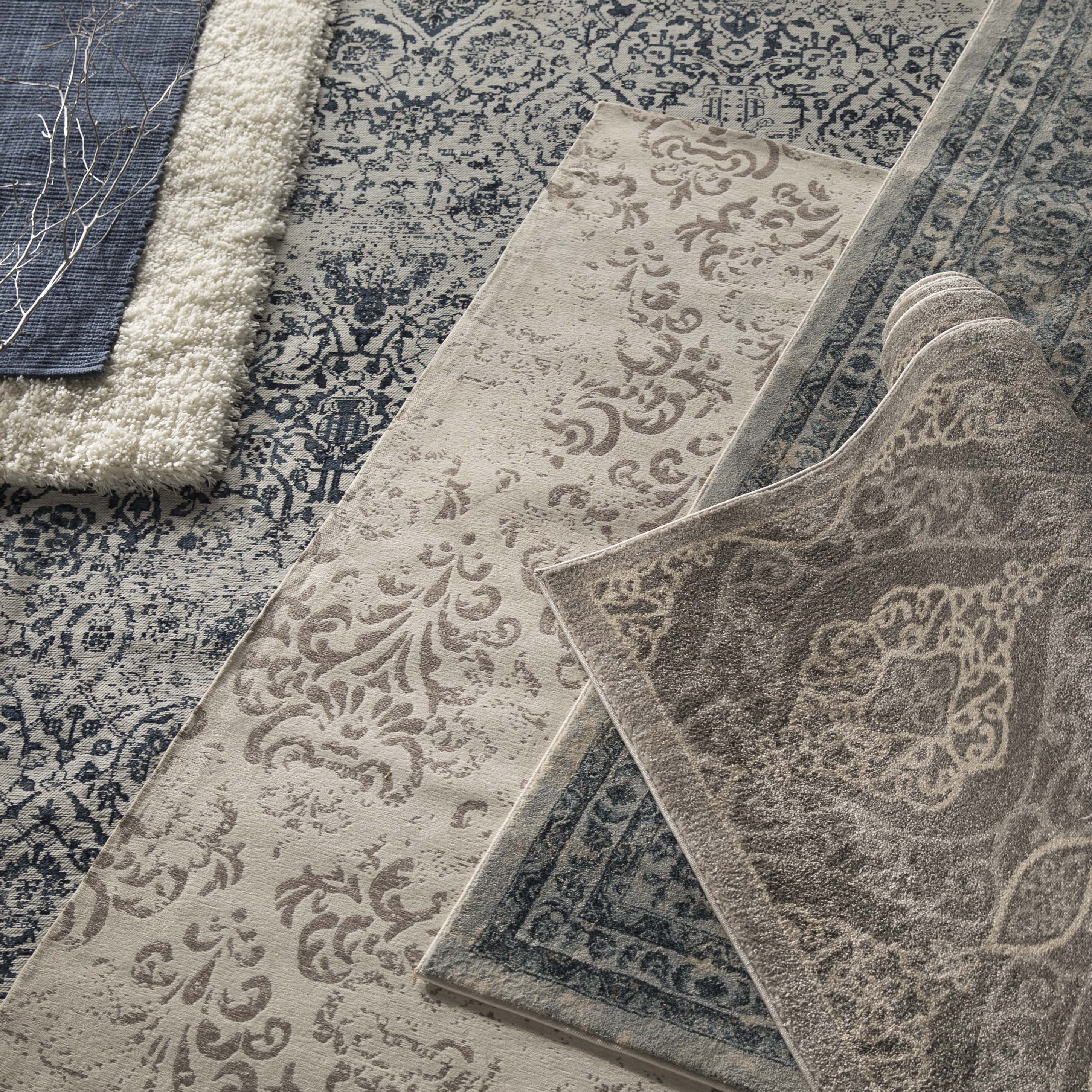 Charlton Home Corydon Blue/Ivory Area Rug & Reviews Wayfair