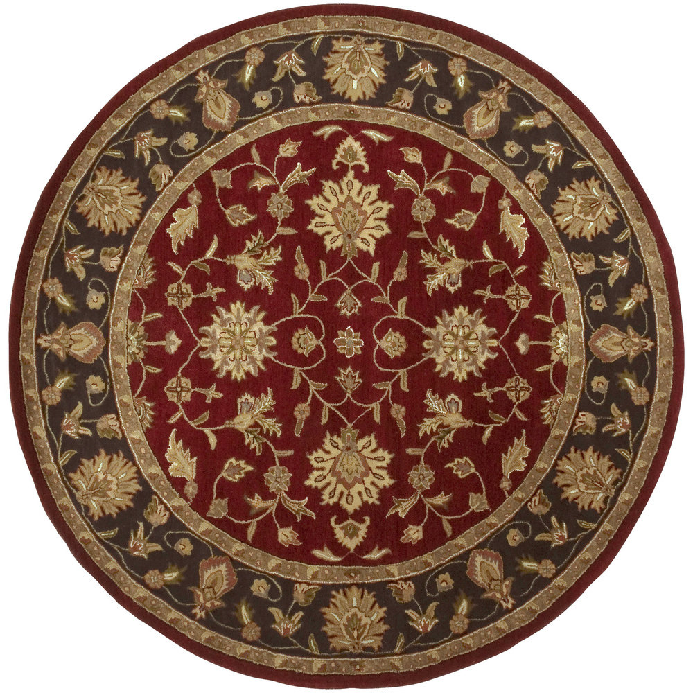 Charlton Home Markeley HandTufted Burgundy Area Rug & Reviews Wayfair