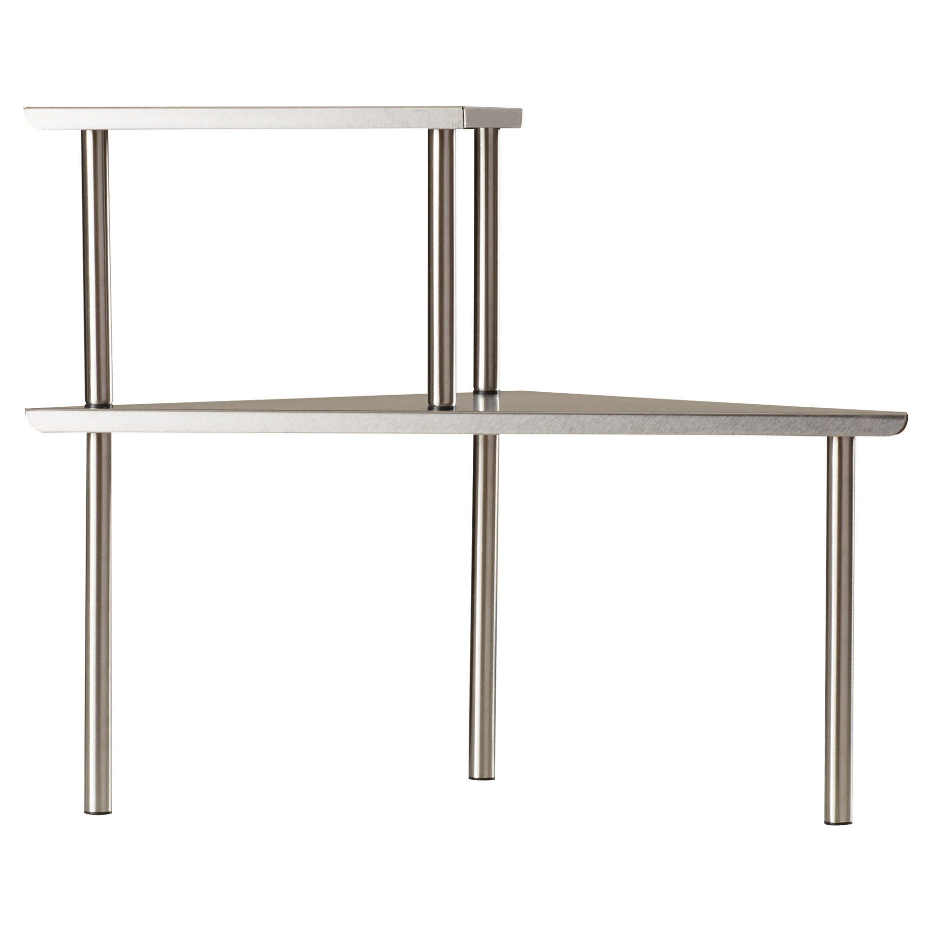 Varick Gallery Fincastle 2 Piece Stainless Steel Corner Storage Shelf
