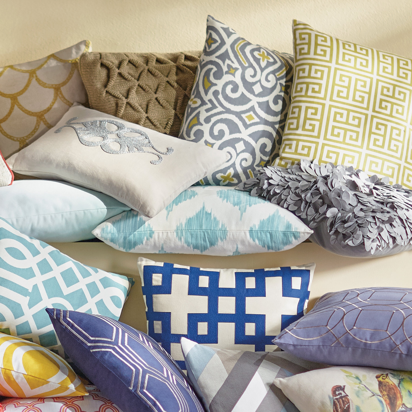 Varick Gallery Aguilar Cotton Throw Pillow & Reviews Wayfair